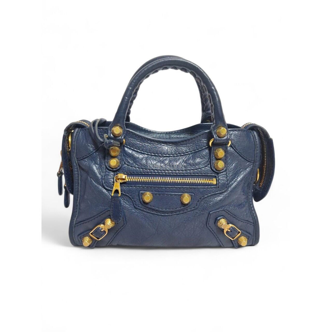 Balenciaga Classic Mini Navy 2016 Satchel Bag