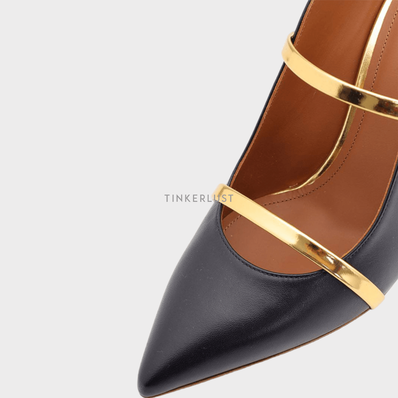 Malone Souliers Maureen Pumps 70mm in Black/Gold Heels	