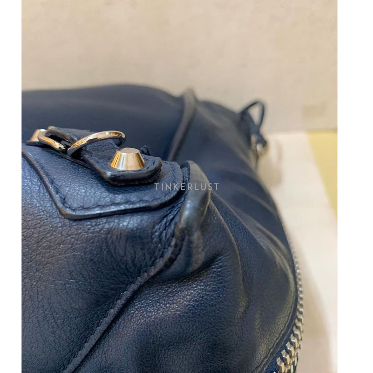 Balenciaga Papier B4 Zip Tote in Dark Navy SHW 2018 Tote Bag