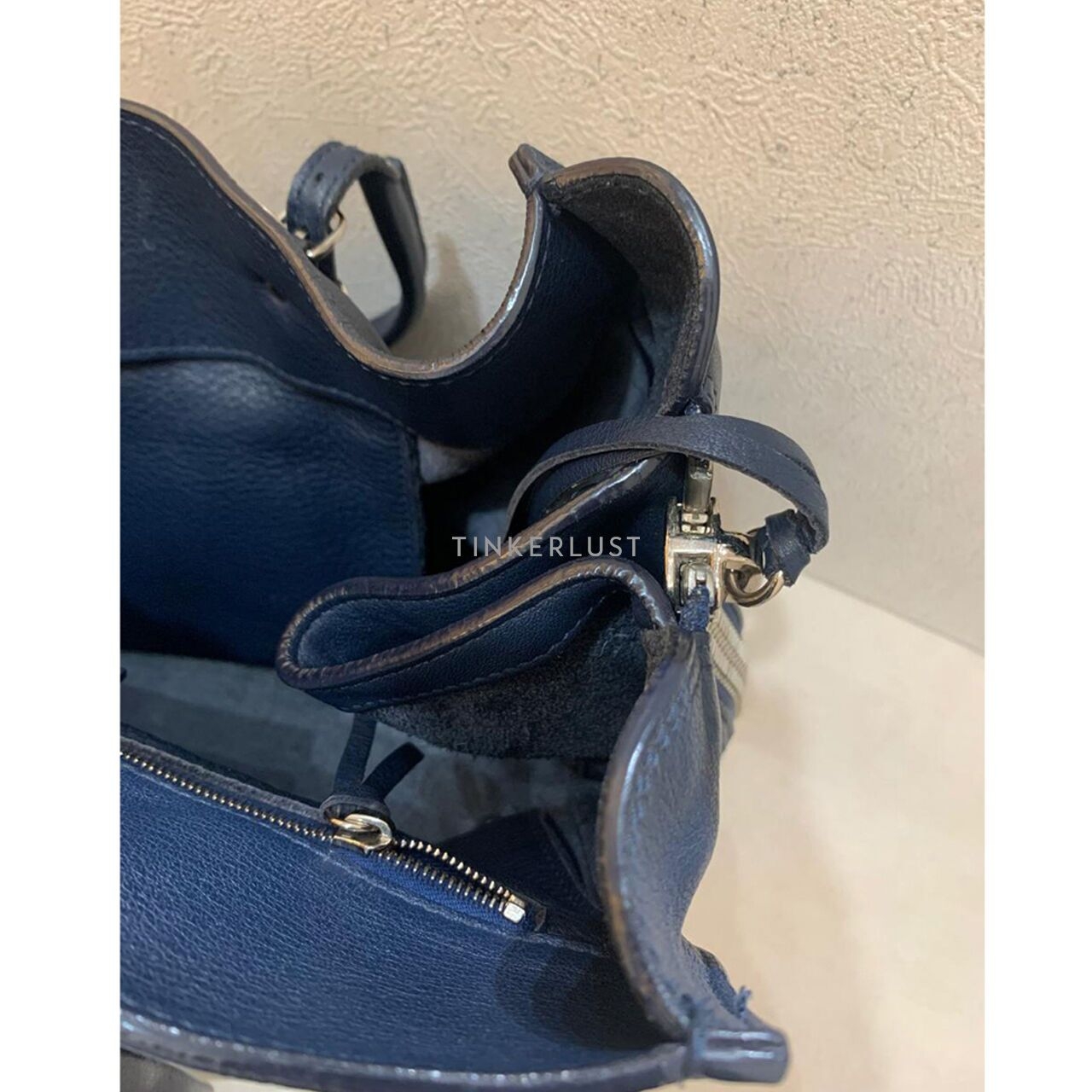 Balenciaga Papier B4 Zip Tote in Dark Navy SHW 2018 Tote Bag