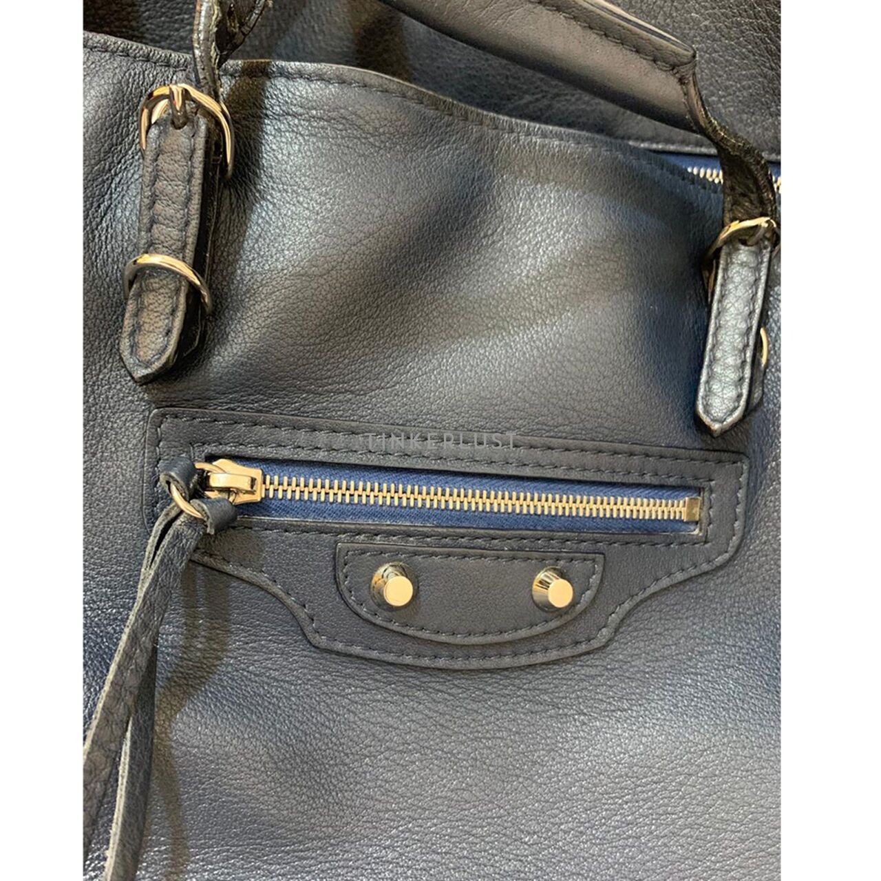 Balenciaga Papier B4 Zip Tote in Dark Navy SHW 2018 Tote Bag