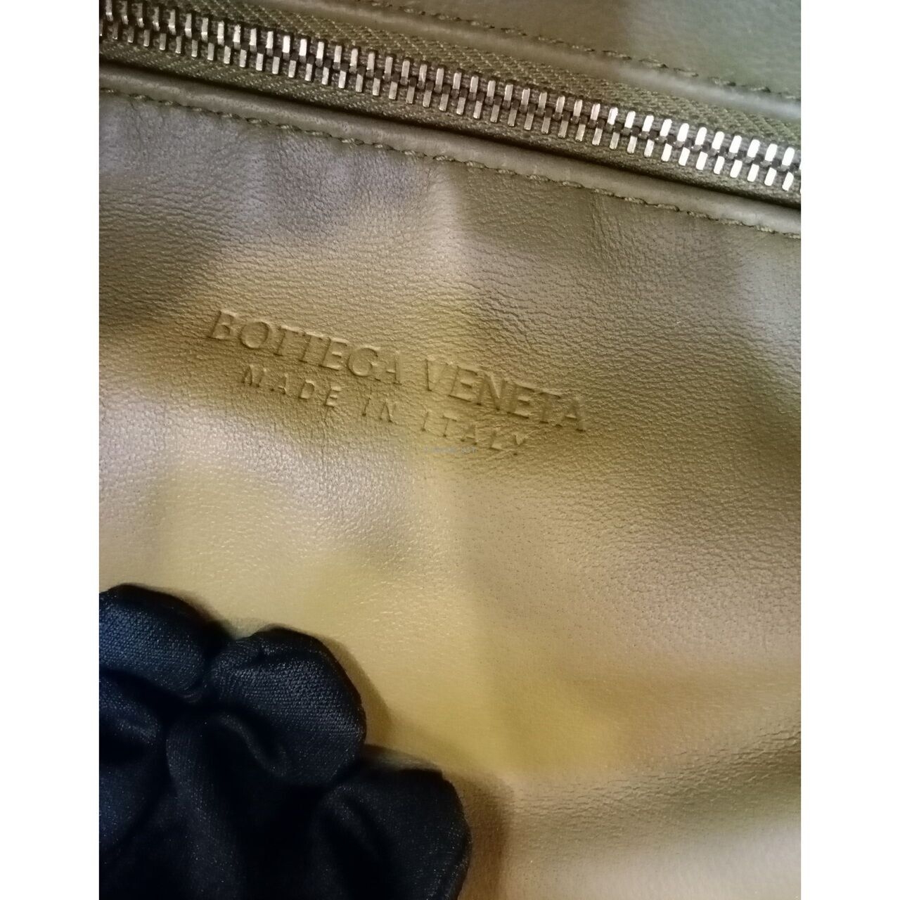 Bottega Veneta BV The Pouch In Gold Nappa Leather Shoulder Bag