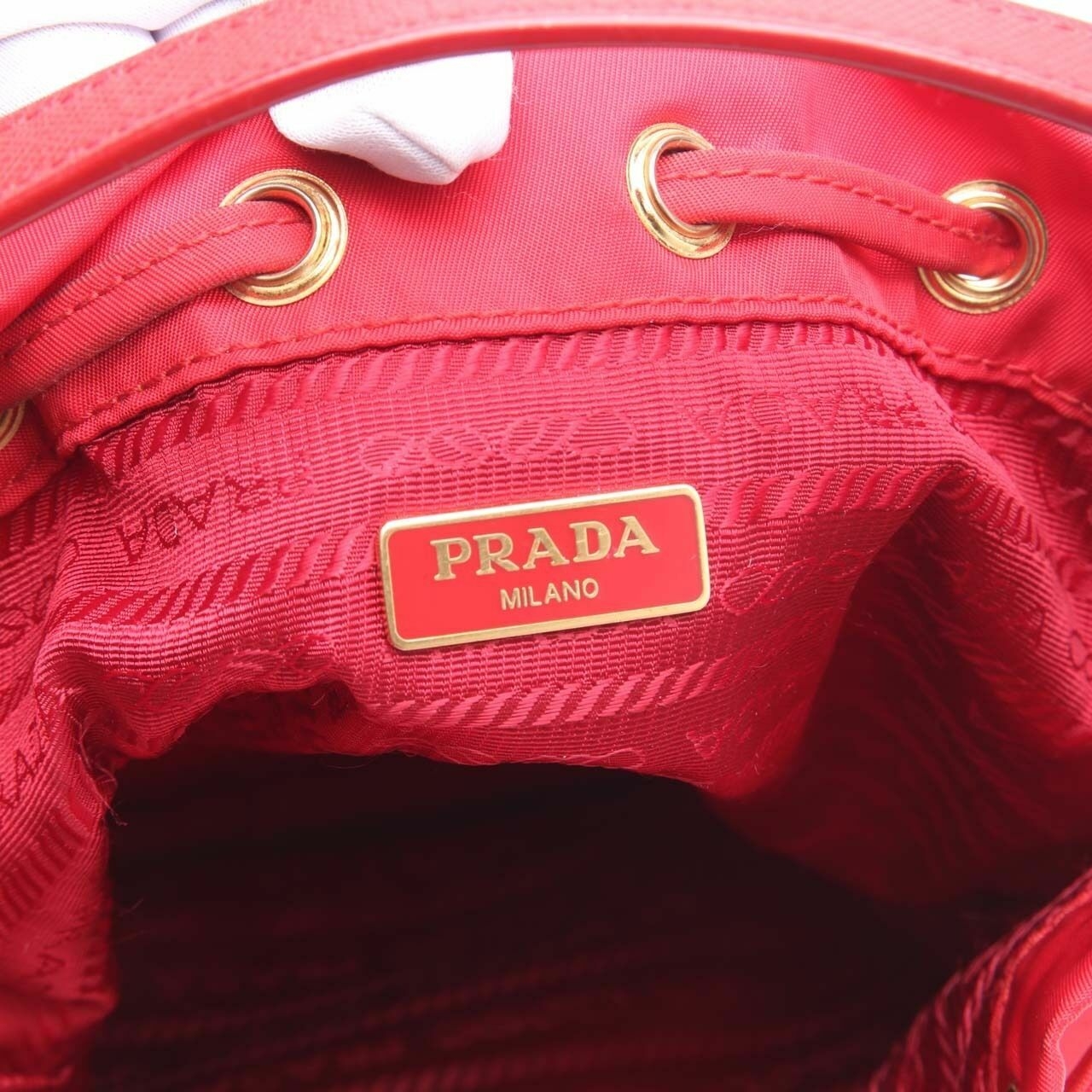 Prada Tessuto Mini Nylon Bucket Crossbocdy Bag 