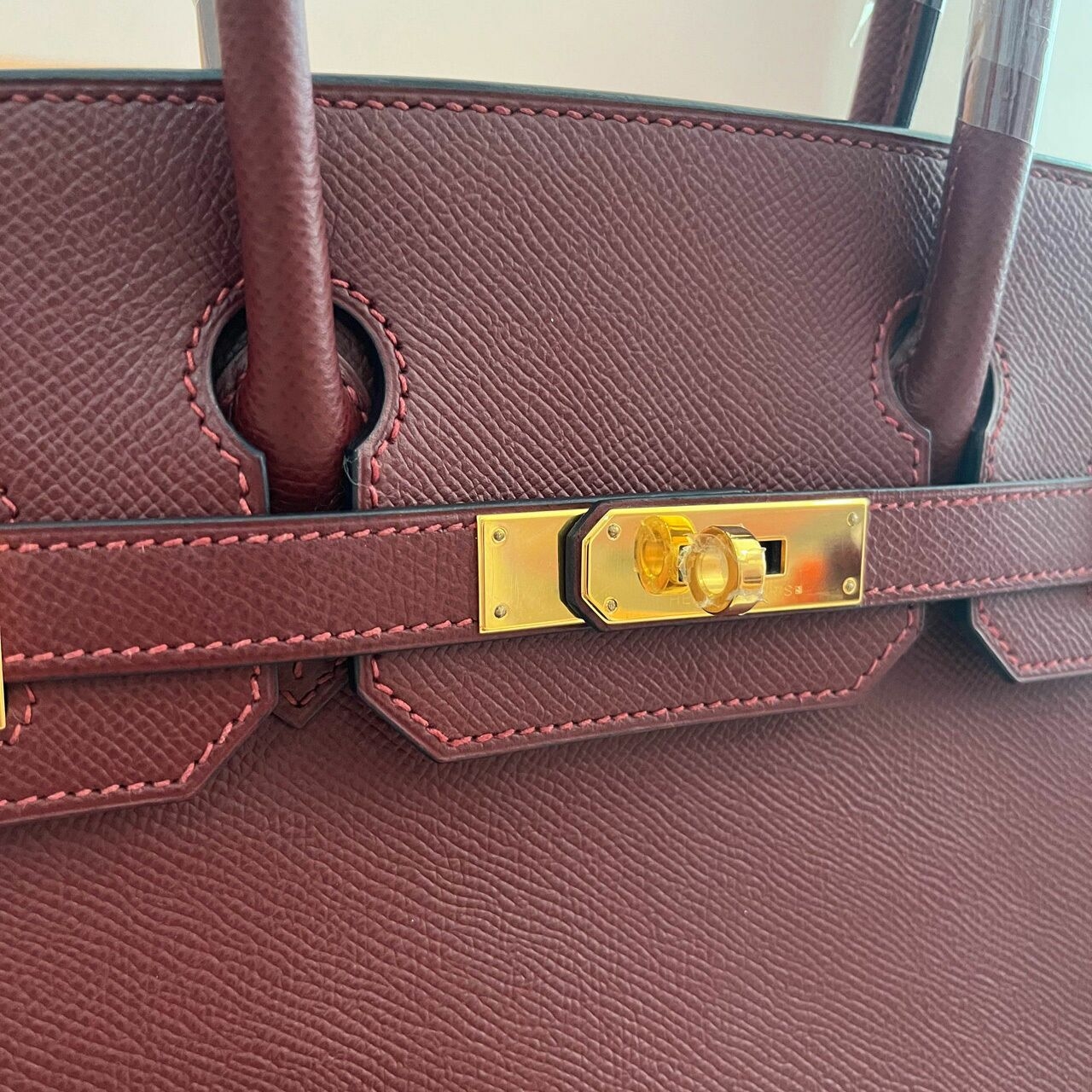 Hermes Birkin 30 Rouge H Epsom GHW Stamp T Handbag