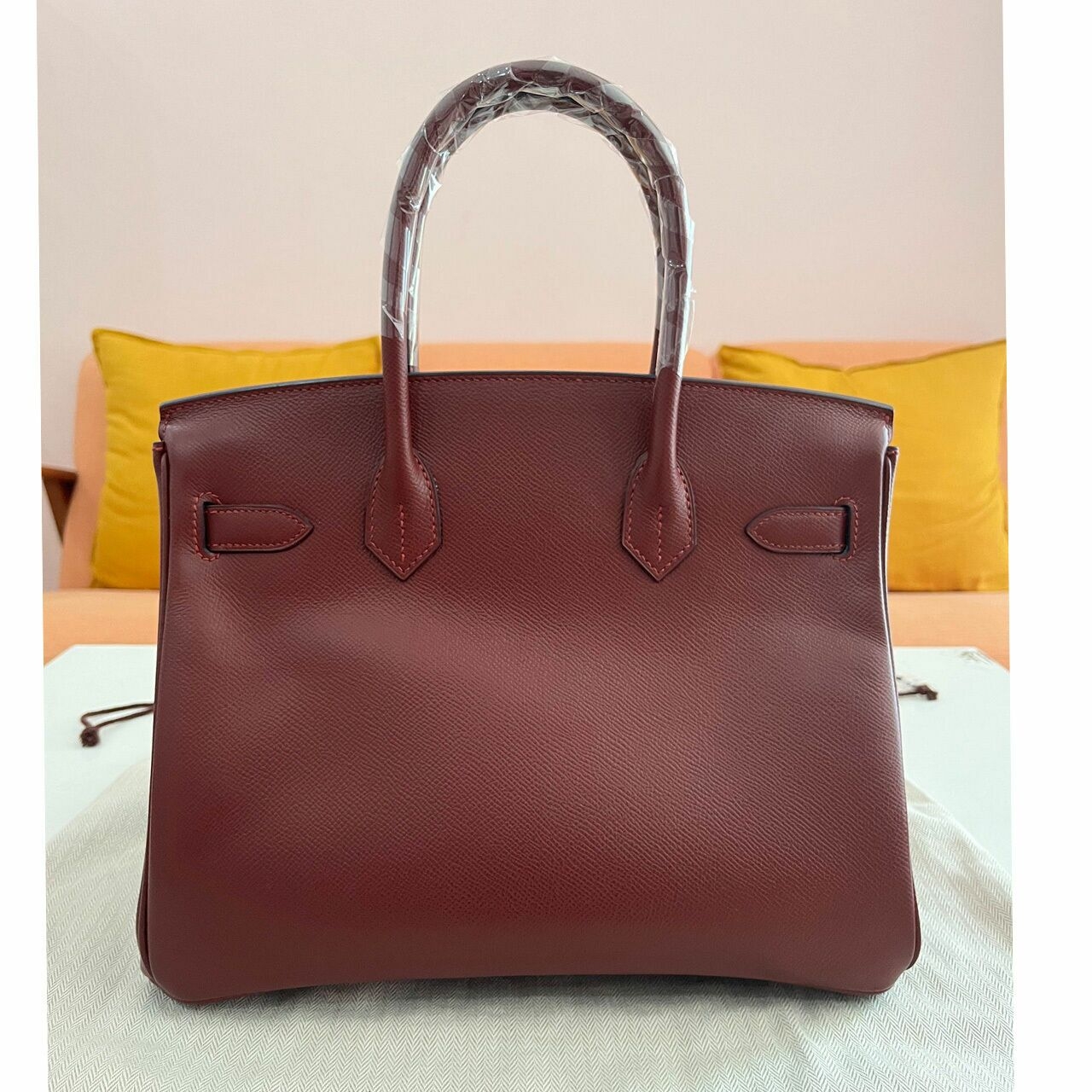 Hermes Birkin 30 Rouge H Epsom GHW Stamp T Handbag