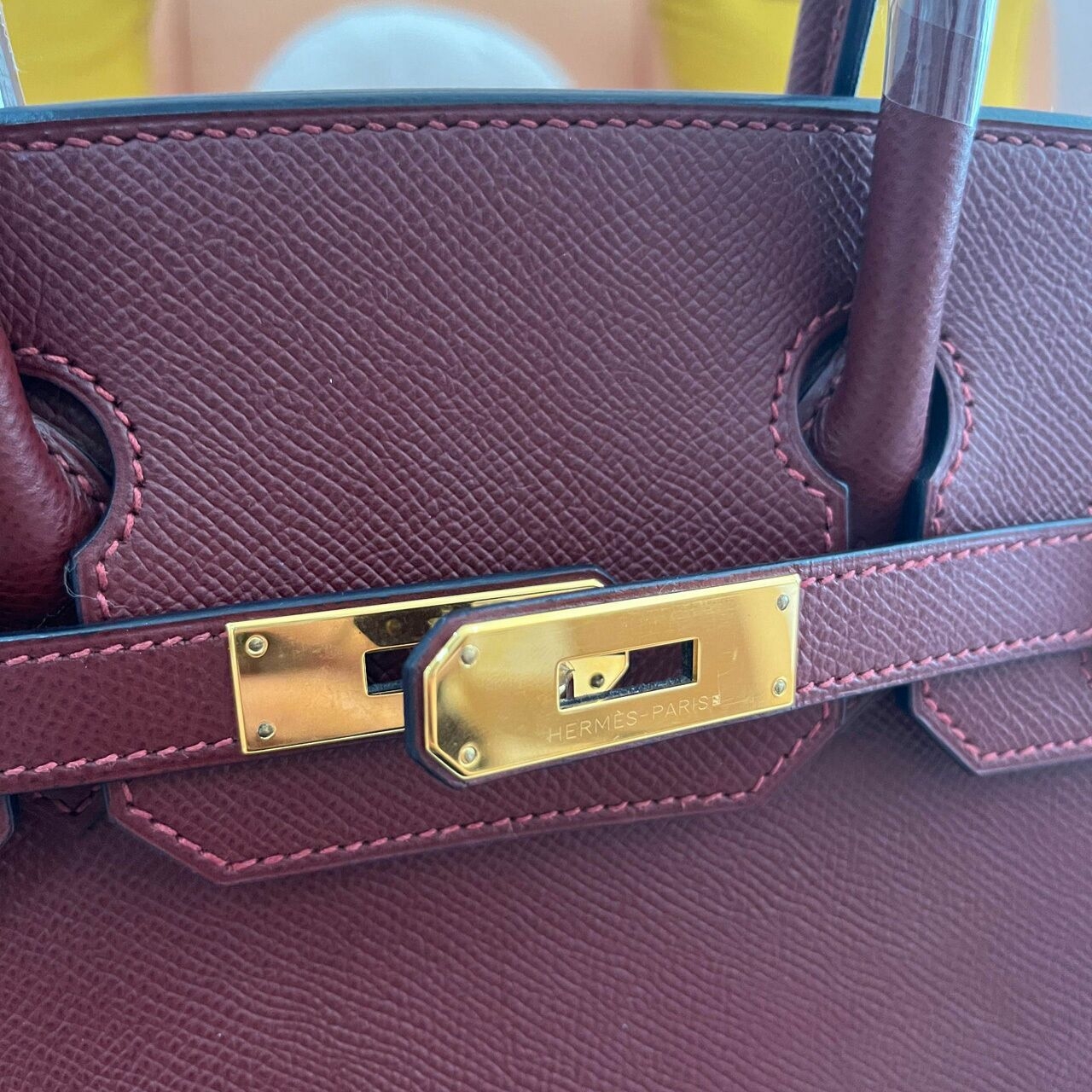 Hermes Birkin 30 Rouge H Epsom GHW Stamp T Handbag