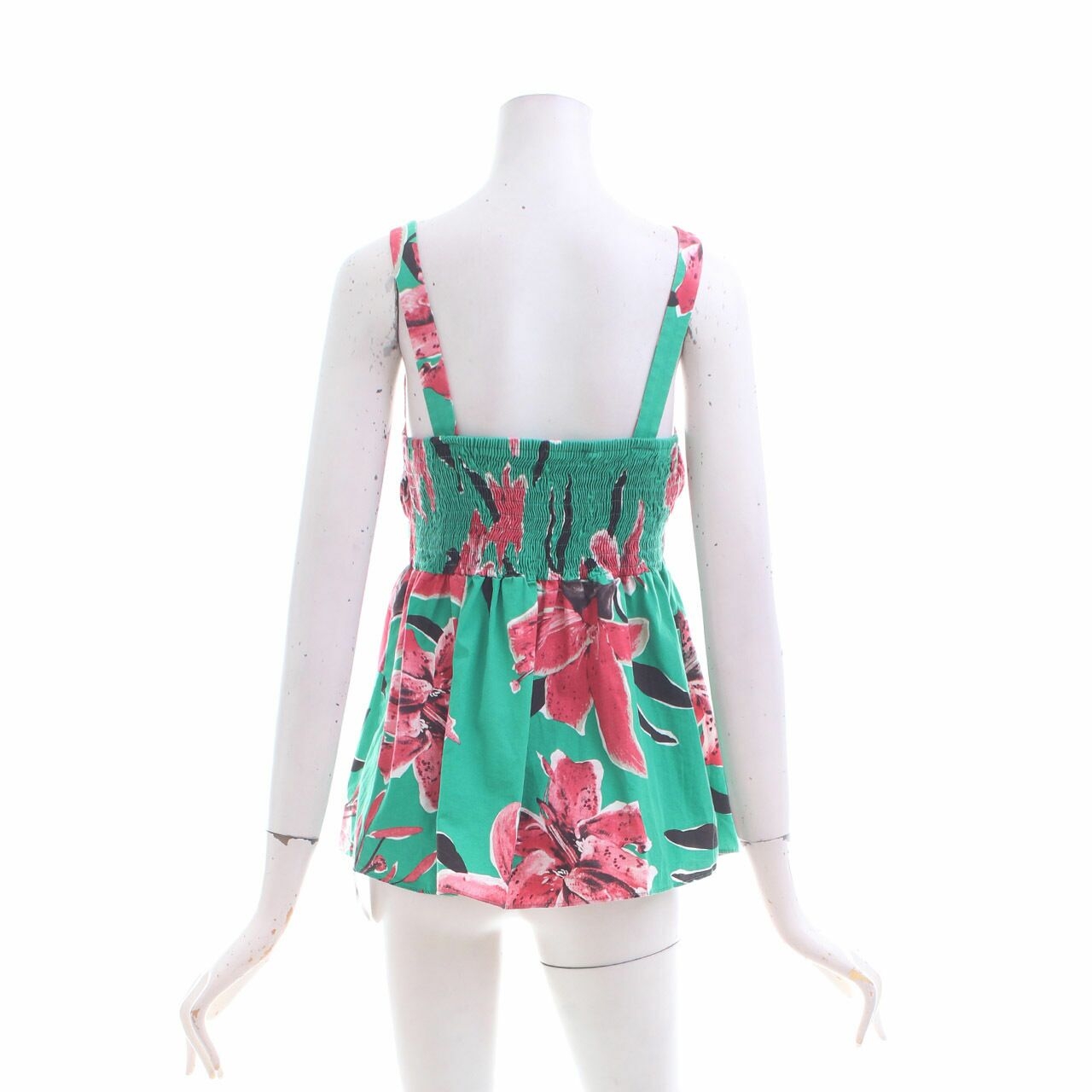 Zara Green Floral Sleeveless