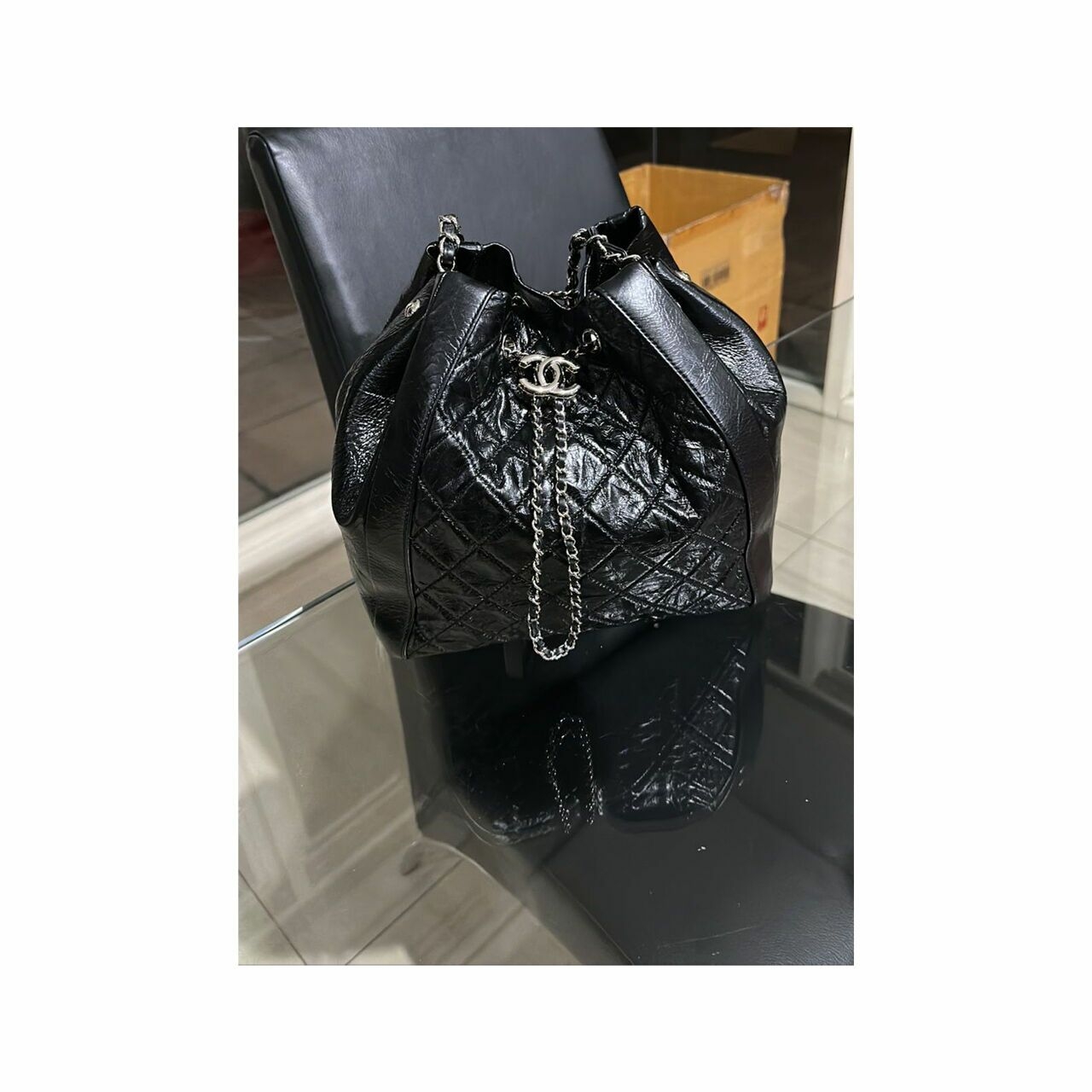 Chanel Bucket Black #25 Shoulder Bag