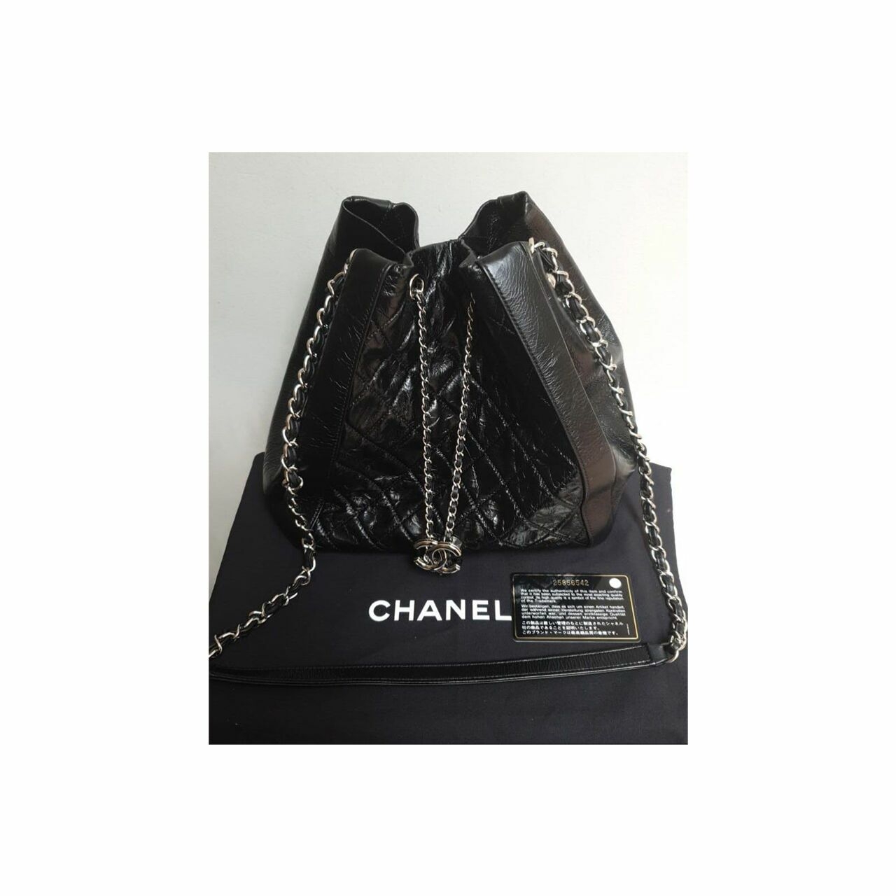 Chanel Bucket Black #25 Shoulder Bag