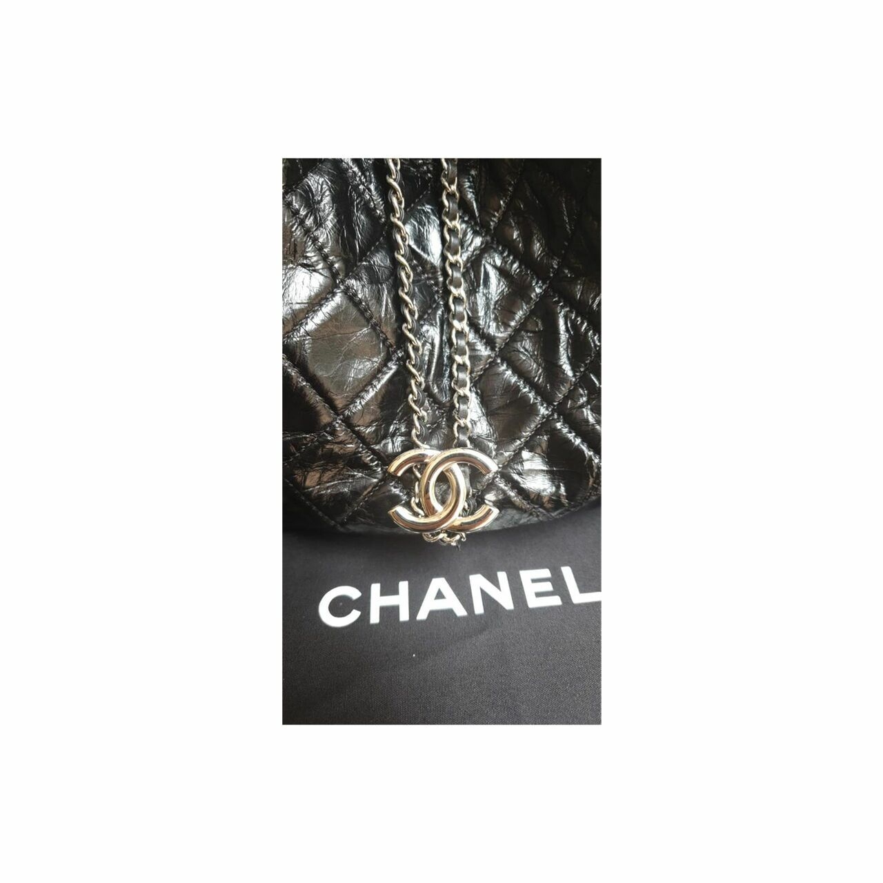 Chanel Bucket Black #25 Shoulder Bag