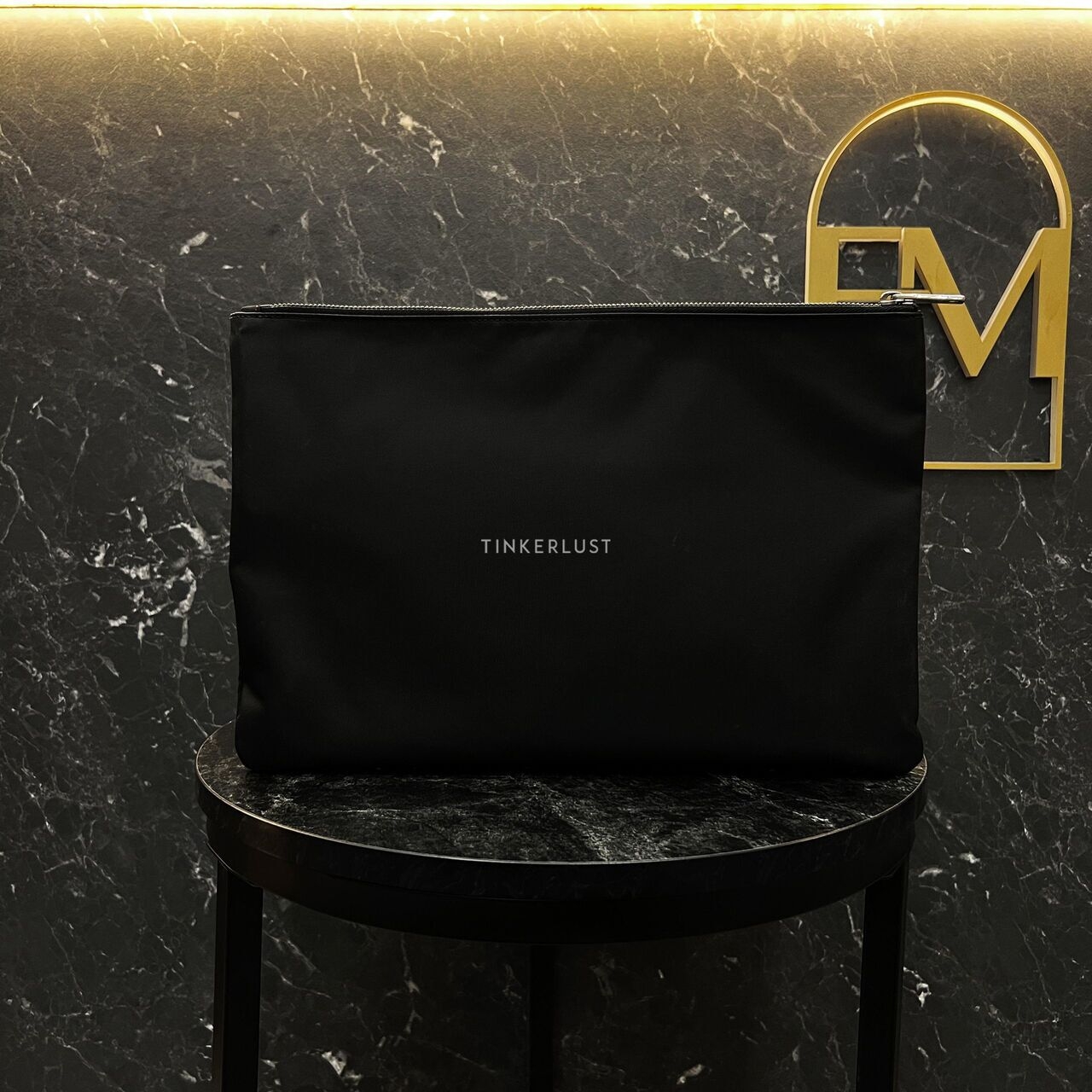 Givenchy Nylon Logo Black Clutch