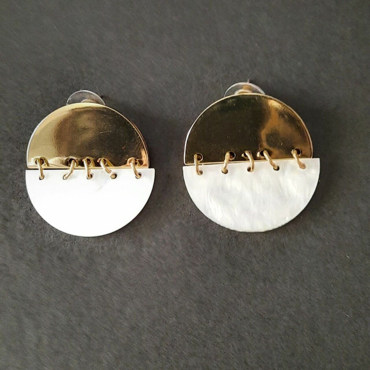 Pomelo. Gold Earrings