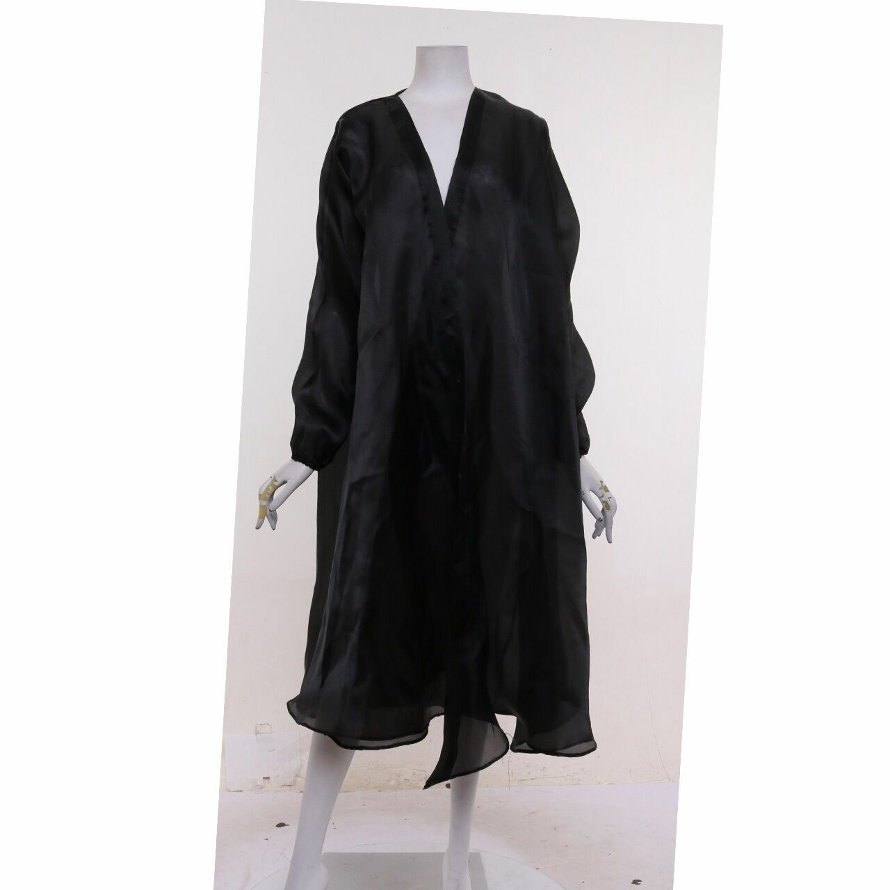 Pafon Black Kimono Outerwear