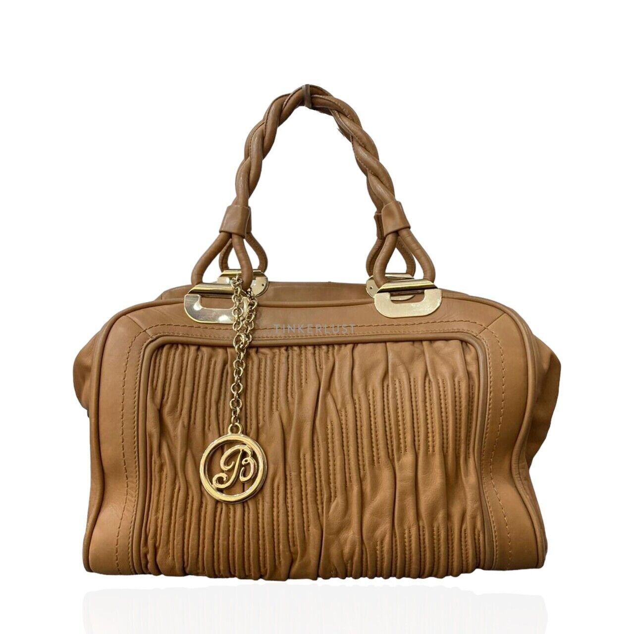 Bally Boston Camel Handbag