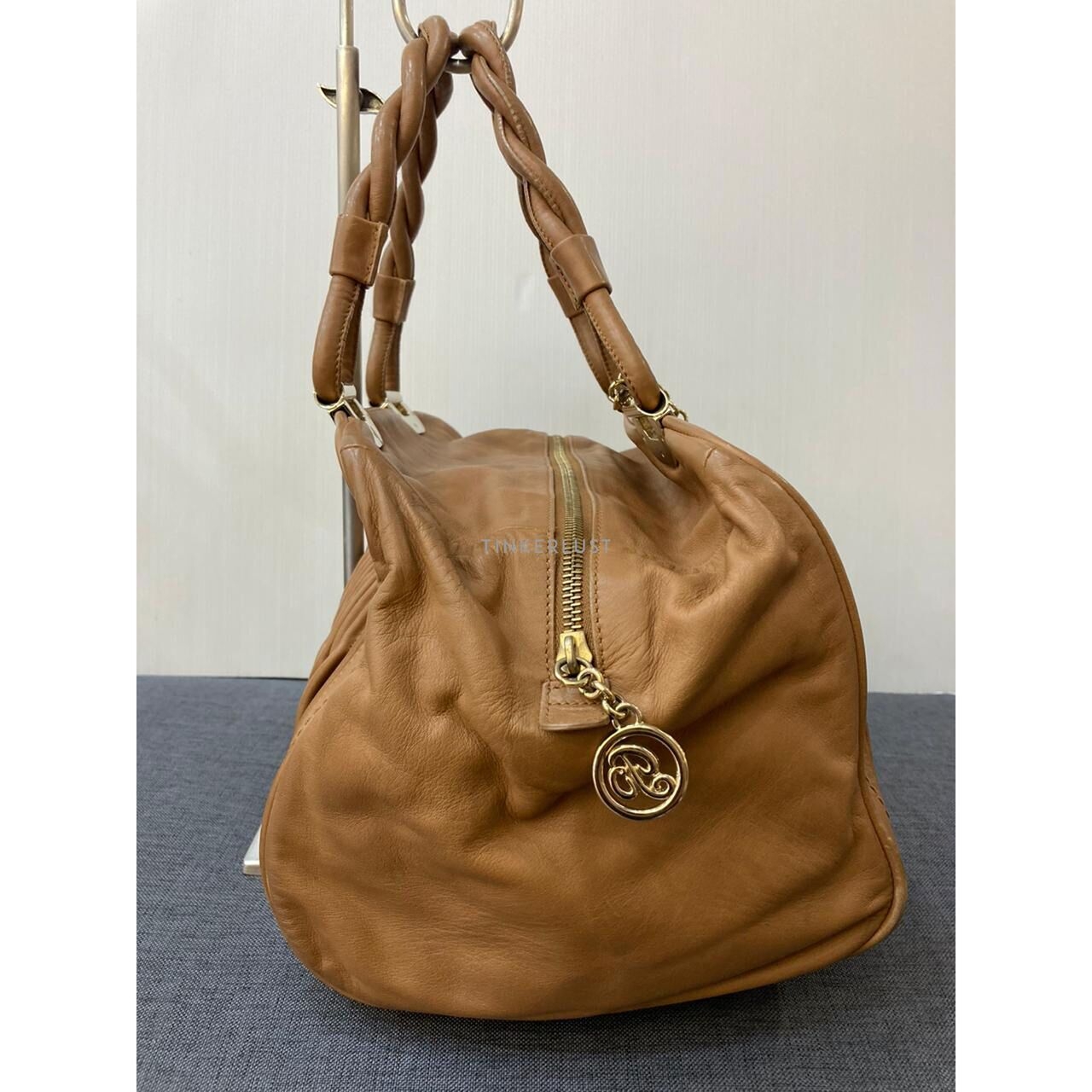 Bally Boston Camel Handbag