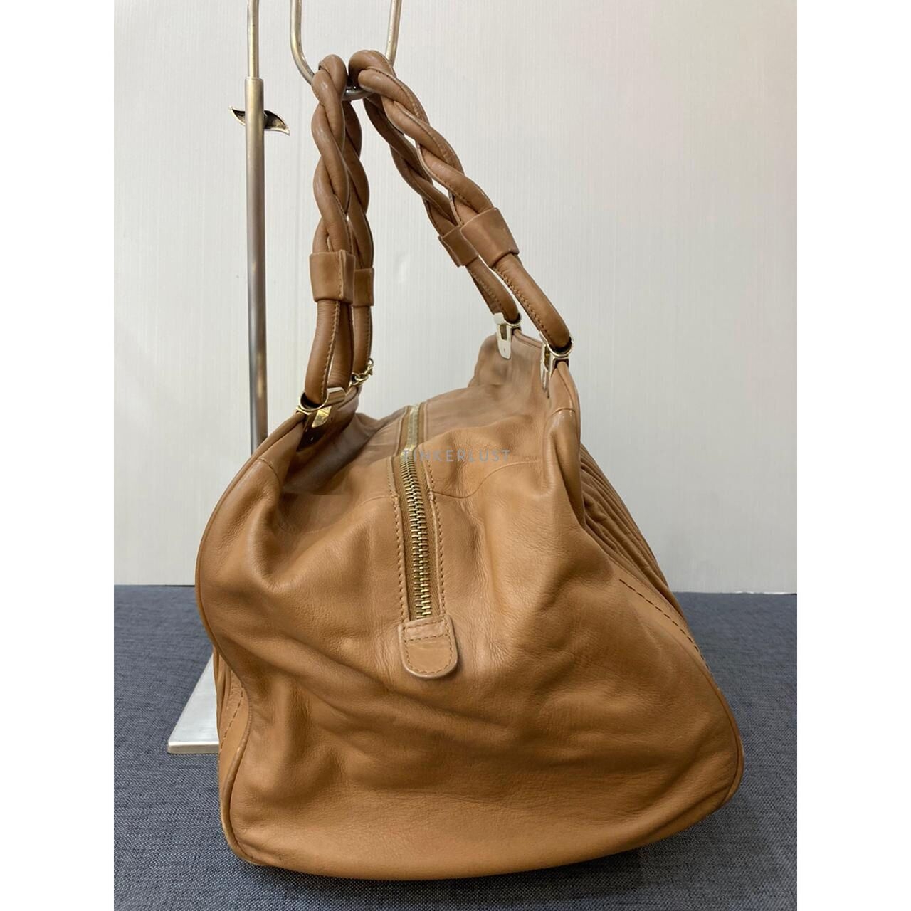 Bally Boston Camel Handbag