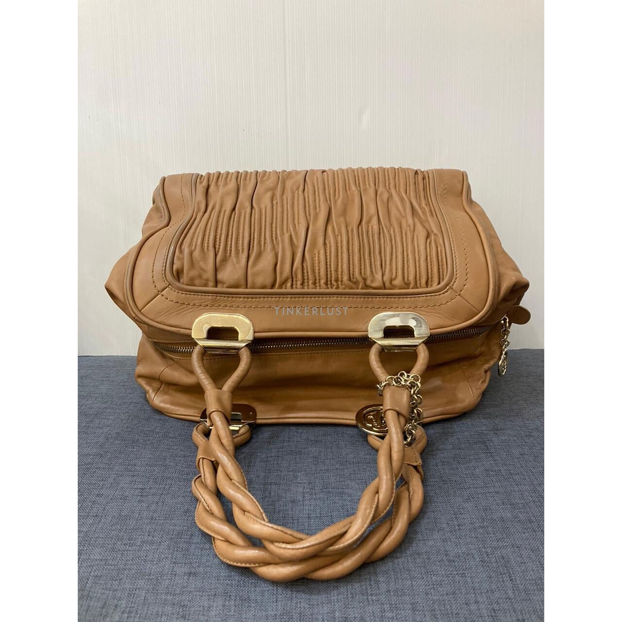 Bally Boston Camel Handbag