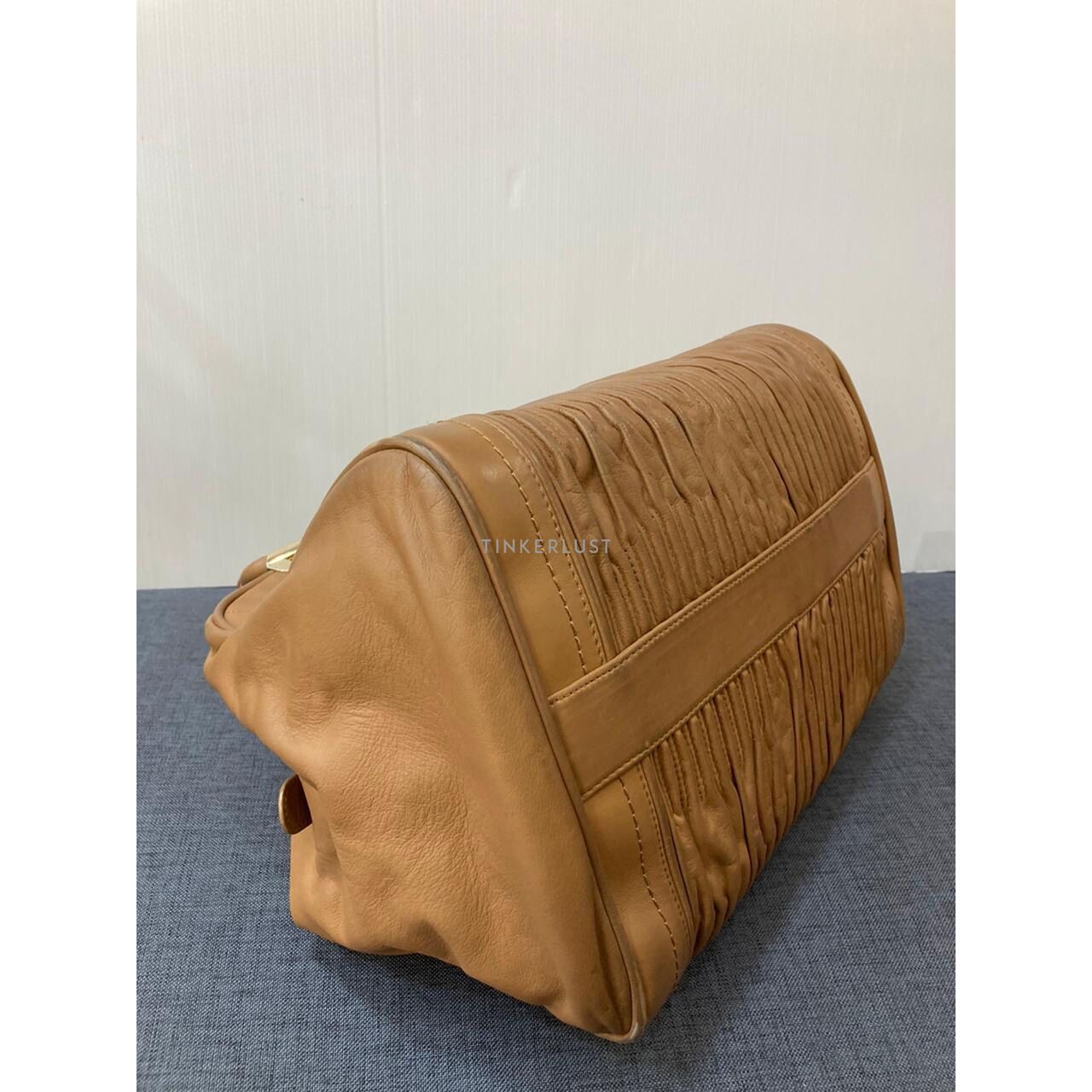 Bally Boston Camel Handbag