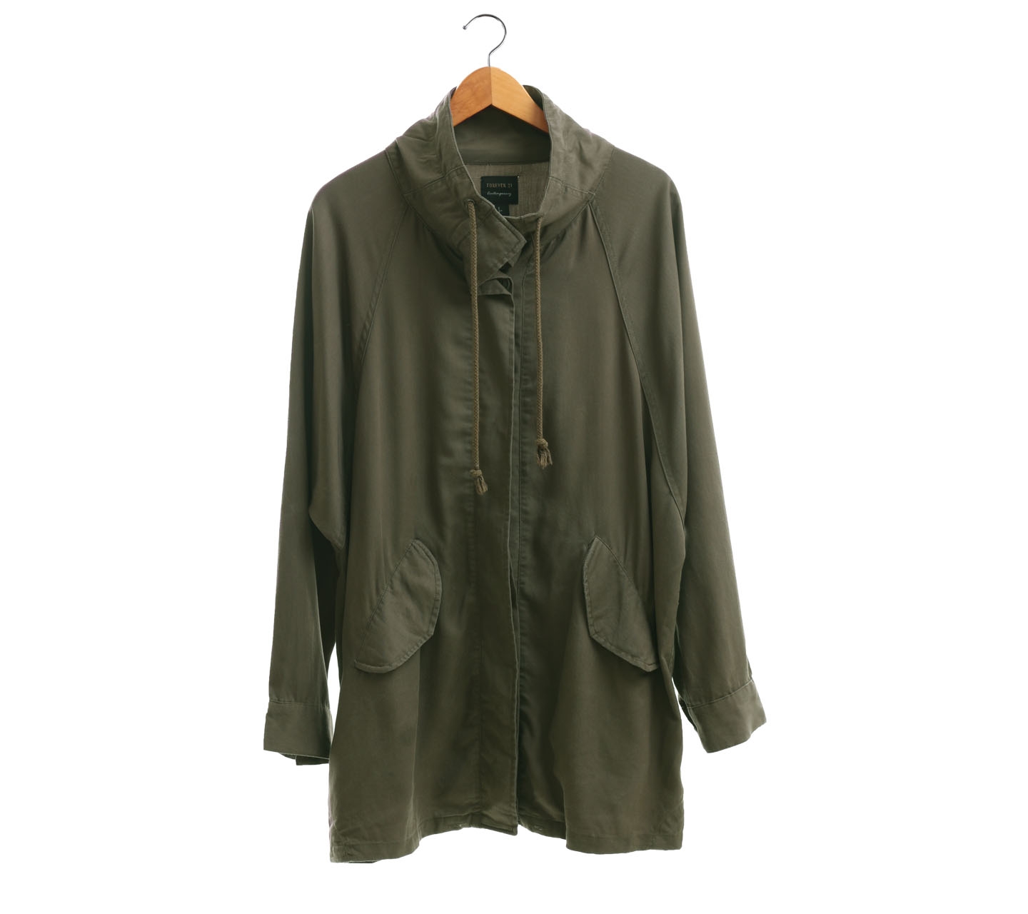 Forever 21 Olive Over Size Outerwear