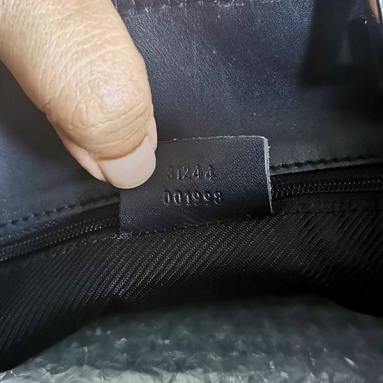 Gucci Black Geometric Tote Bag