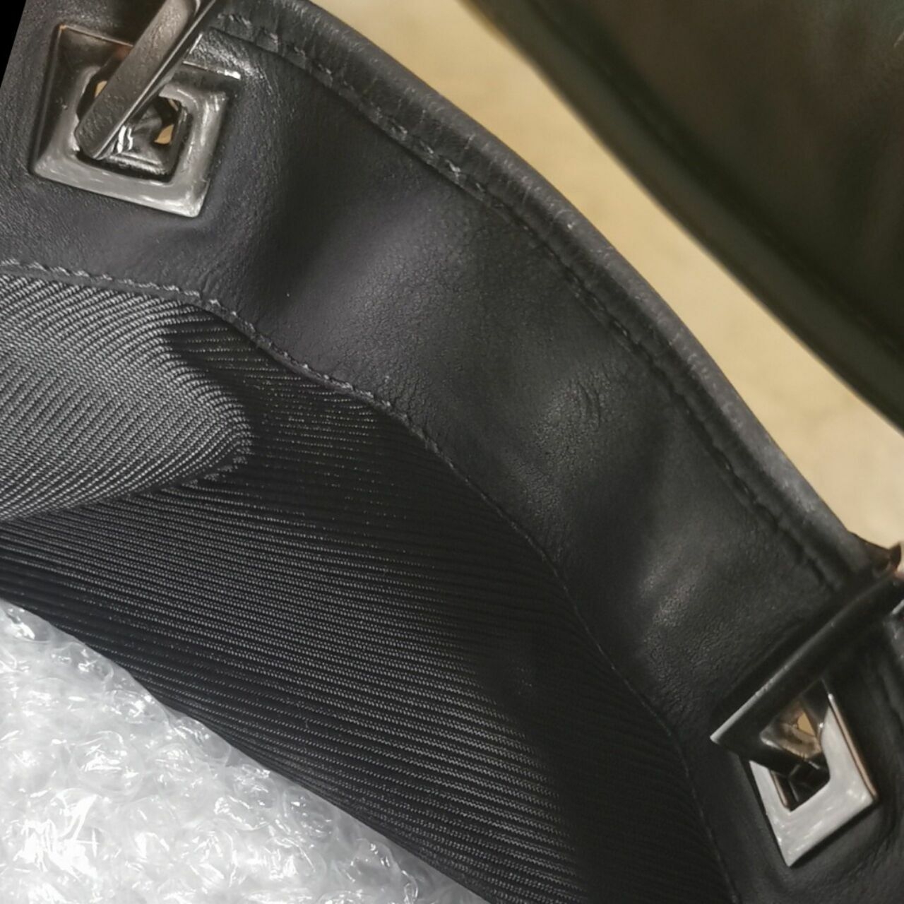 Gucci Black Geometric Tote Bag