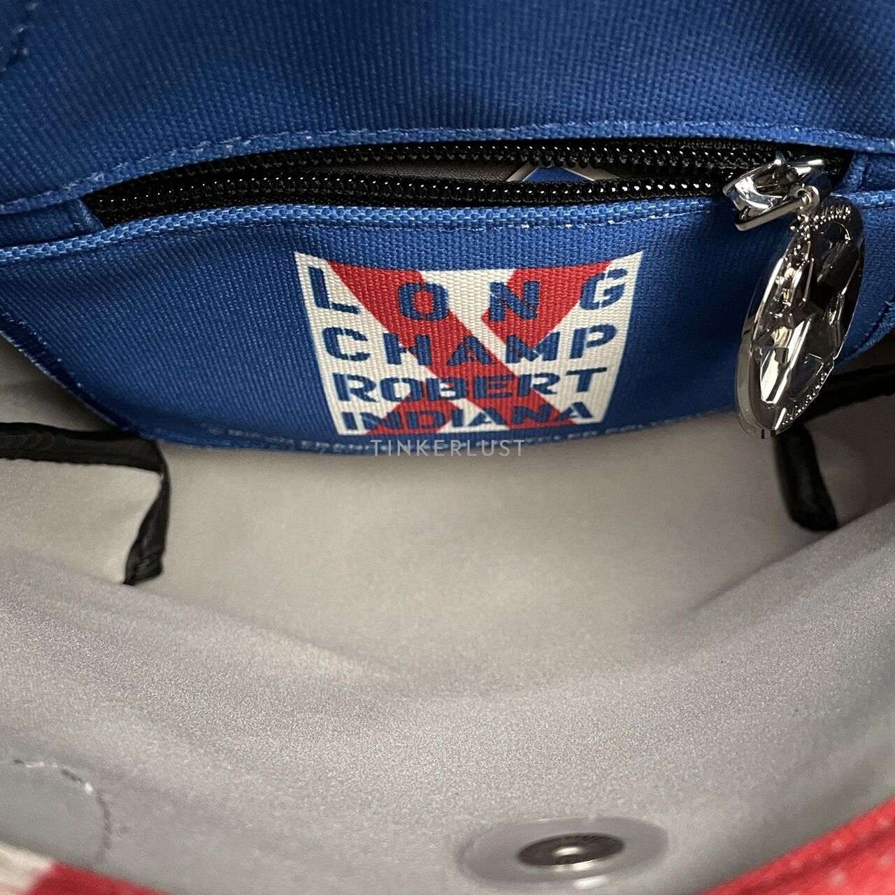 Longchamp x Robert Indiana White Multi Satchel