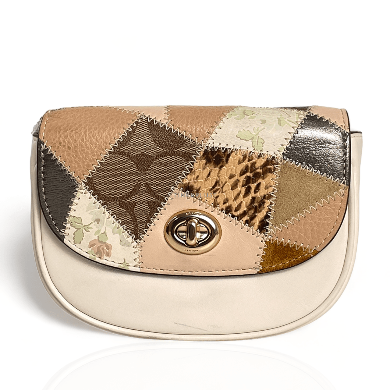 Coach 89962 Mini Belt Bag With Patchwork Crossbody Bag