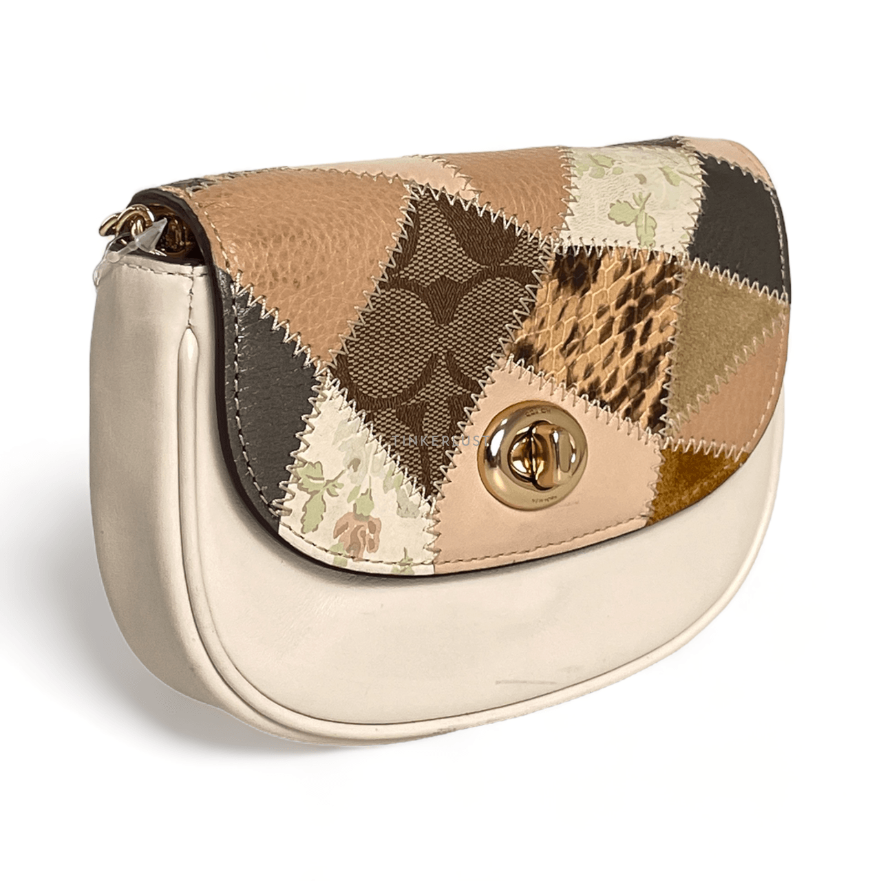 Coach 89962 Mini Belt Bag With Patchwork Crossbody Bag