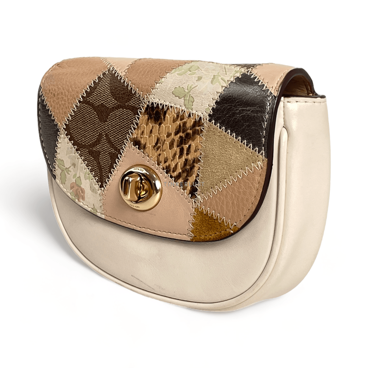 Coach 89962 Mini Belt Bag With Patchwork Crossbody Bag