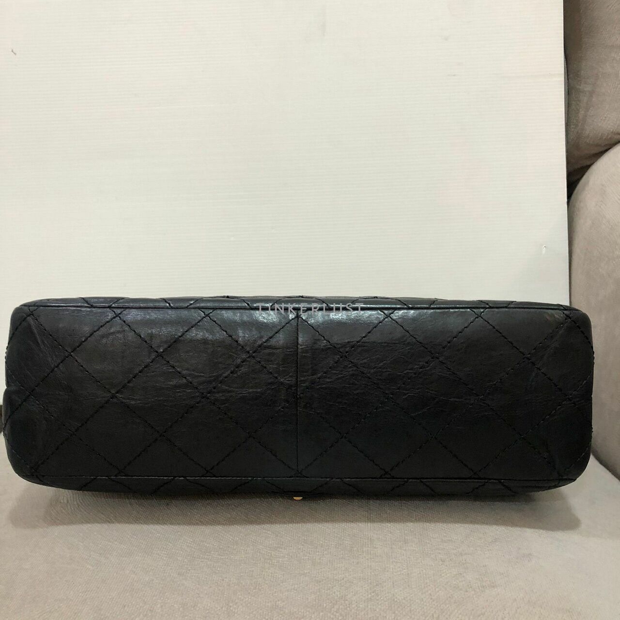 Chanel Reissue Black Calfskin GHW # 12 Shoulder Bag