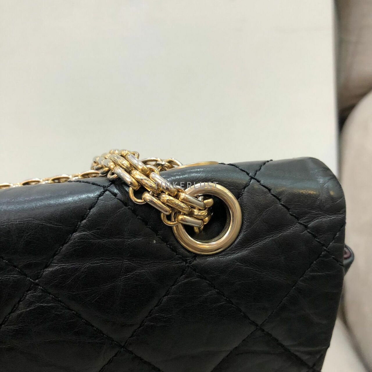 Chanel Reissue Black Calfskin GHW # 12 Shoulder Bag