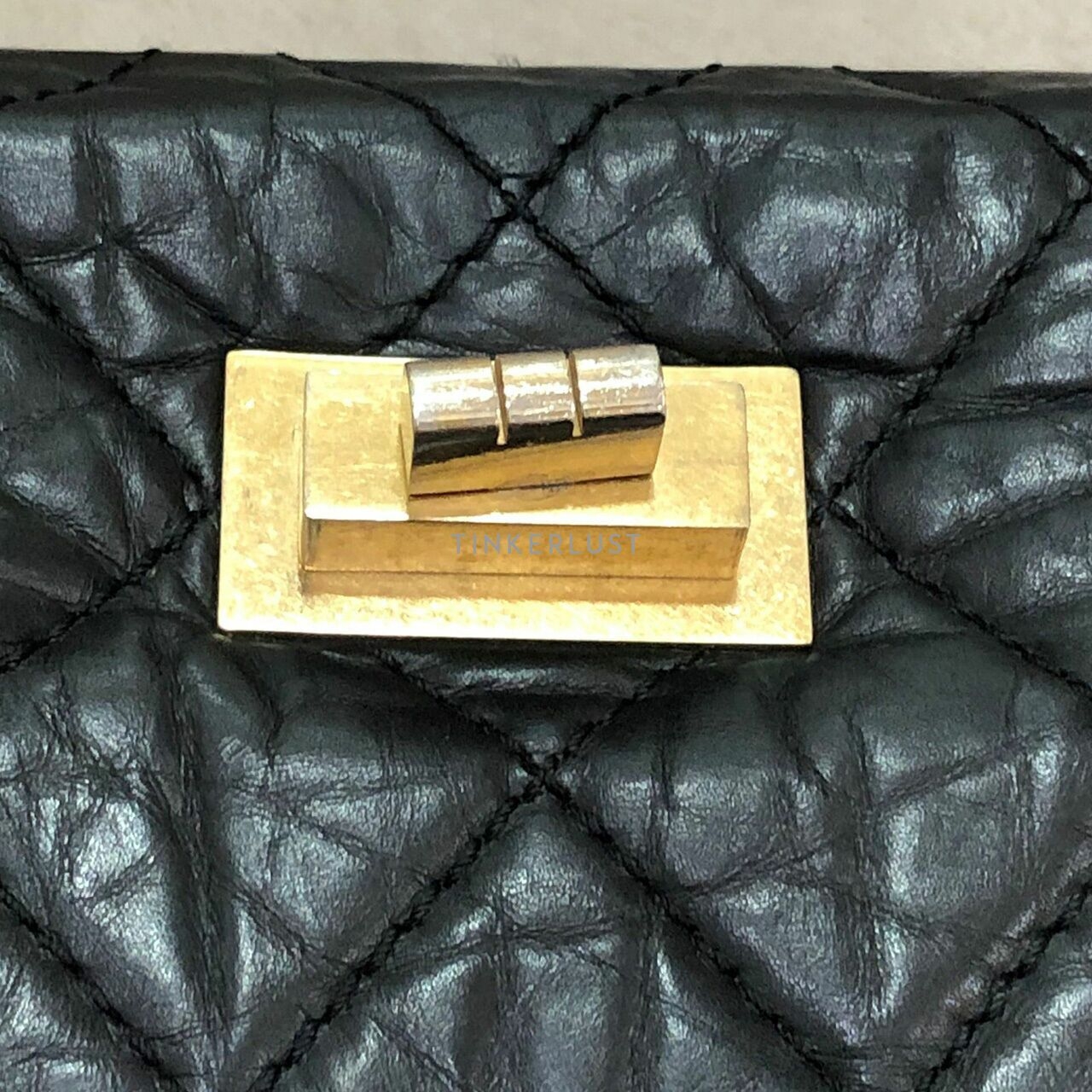 Chanel Reissue Black Calfskin GHW # 12 Shoulder Bag