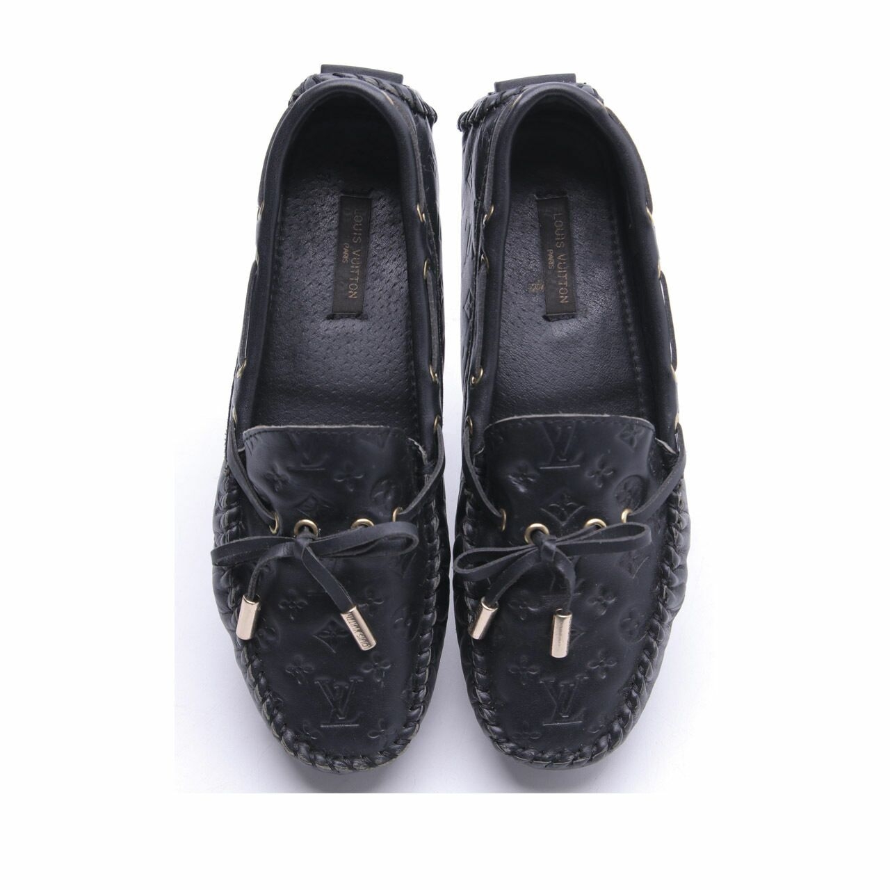 Louis Vuitton Black Loafer Flats