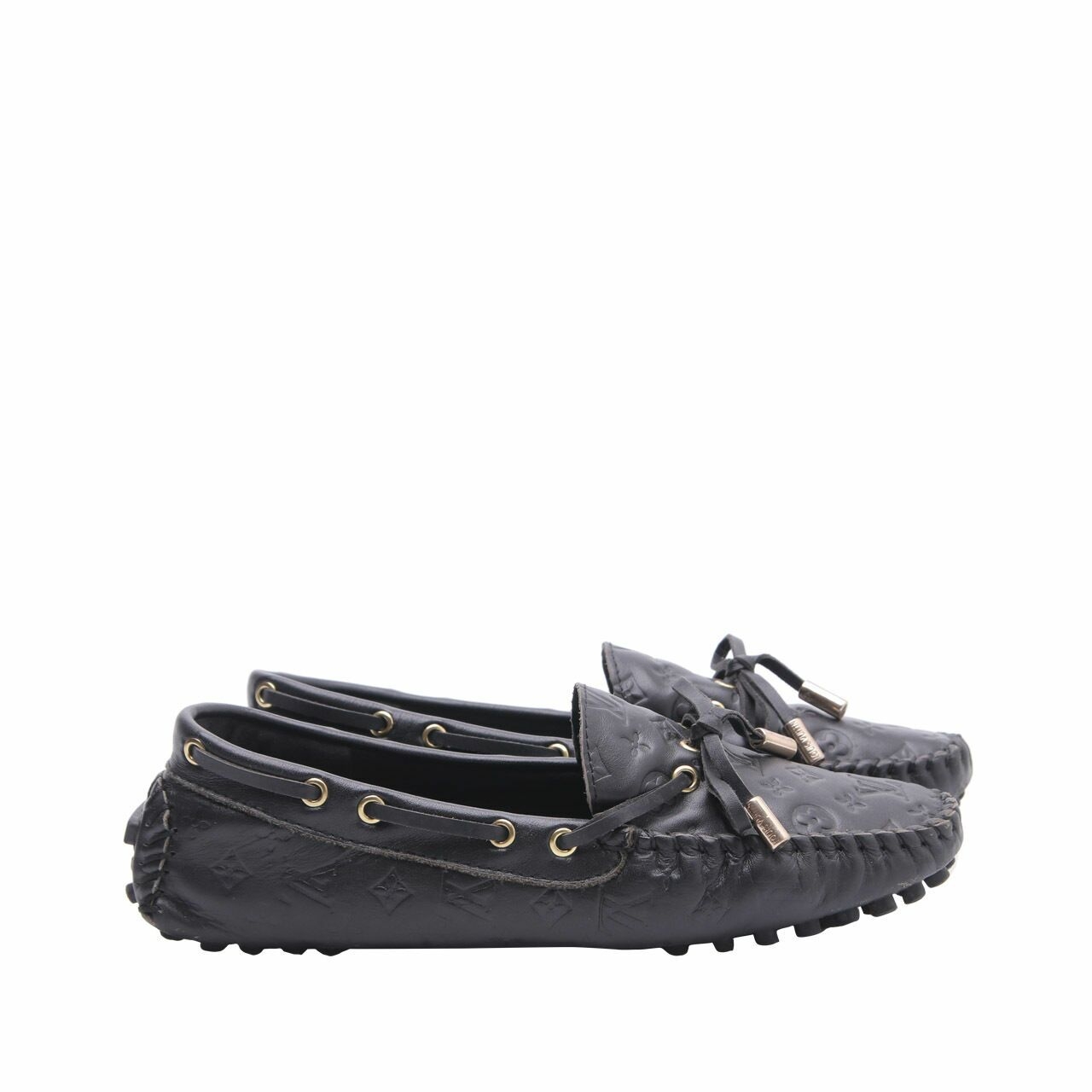 Louis Vuitton Black Loafer Flats