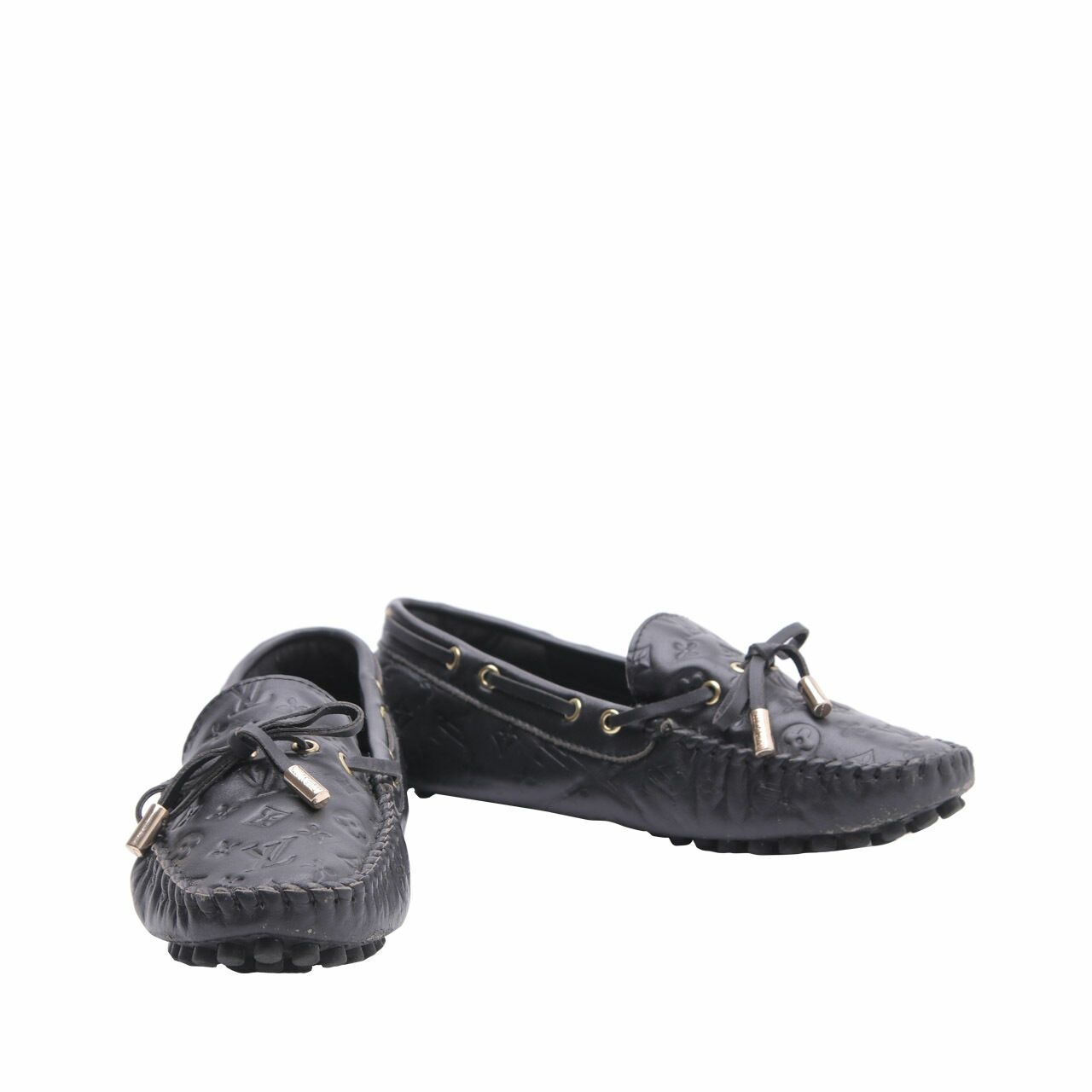 Louis Vuitton Black Loafer Flats