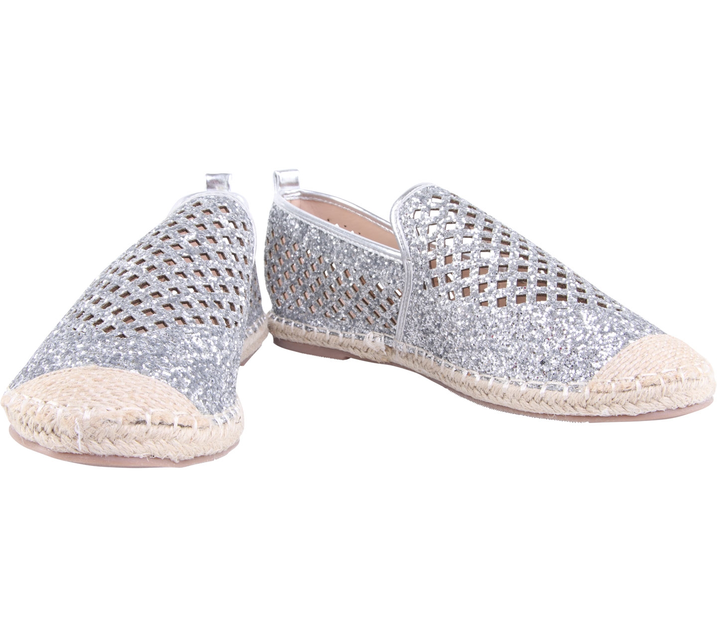 Shein Silver Glitter Flats