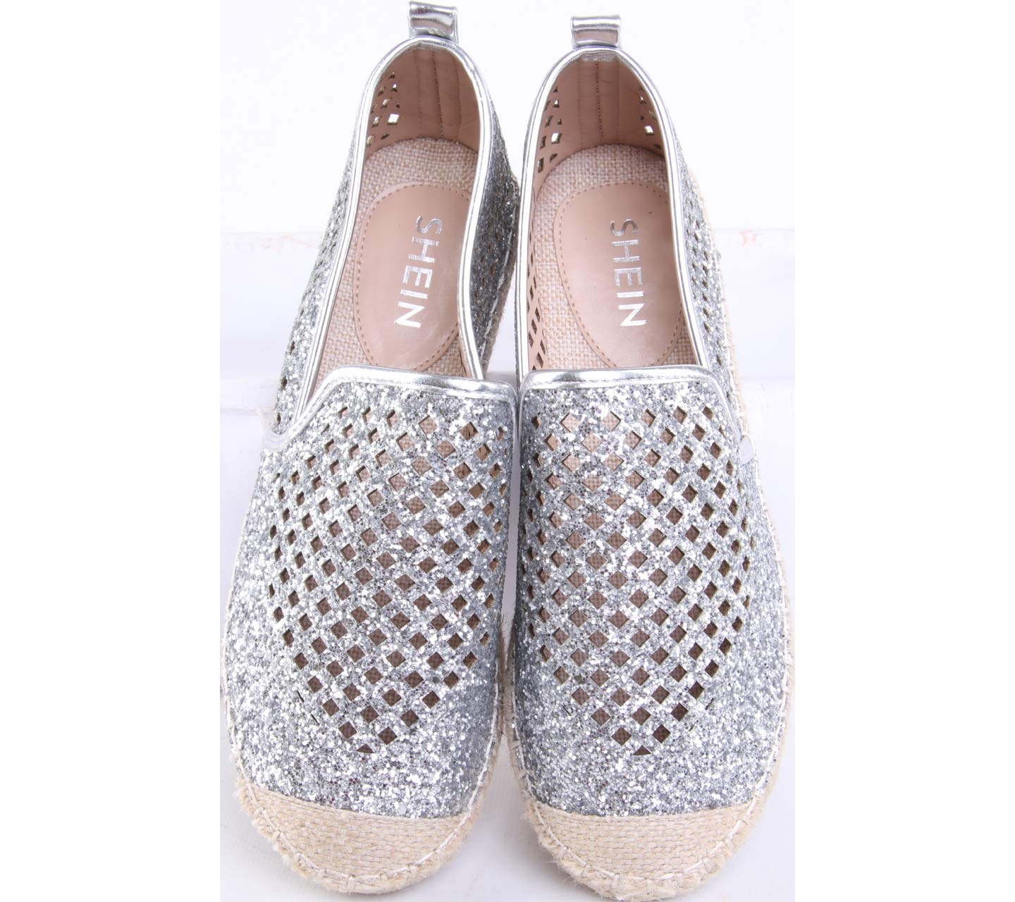 Shein Silver Glitter Flats