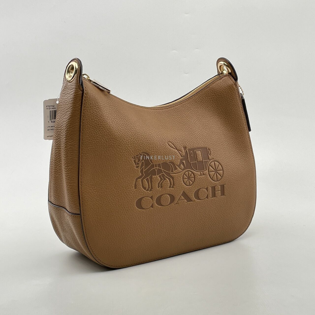 Coach F72702 Jess Hobo Leather Light Saddle 