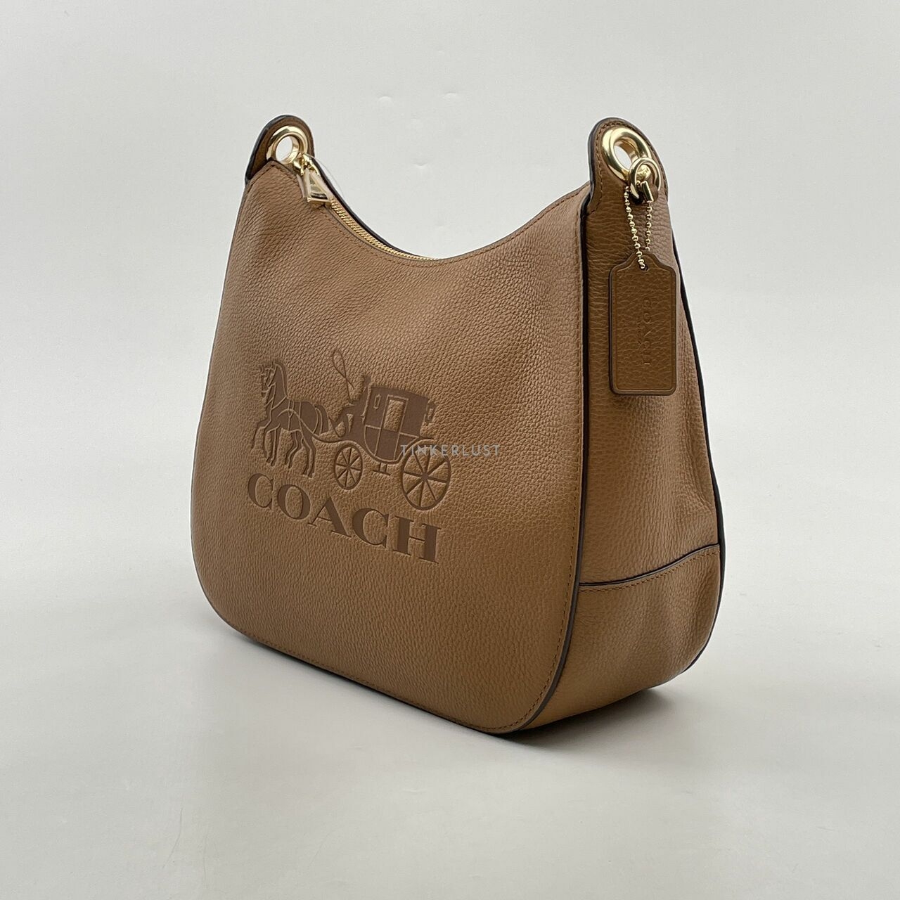 Coach F72702 Jess Hobo Leather Light Saddle 