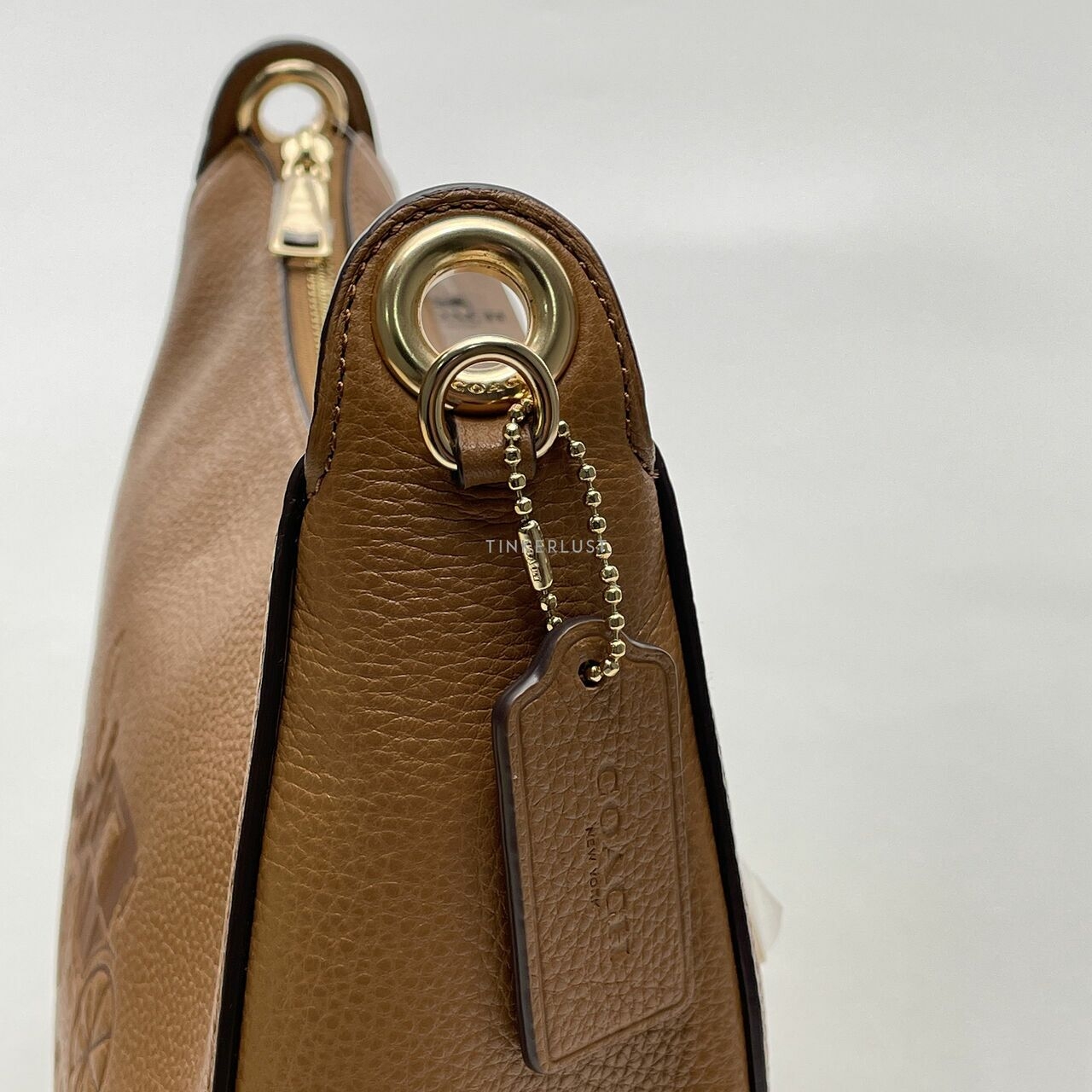 Coach F72702 Jess Hobo Leather Light Saddle 