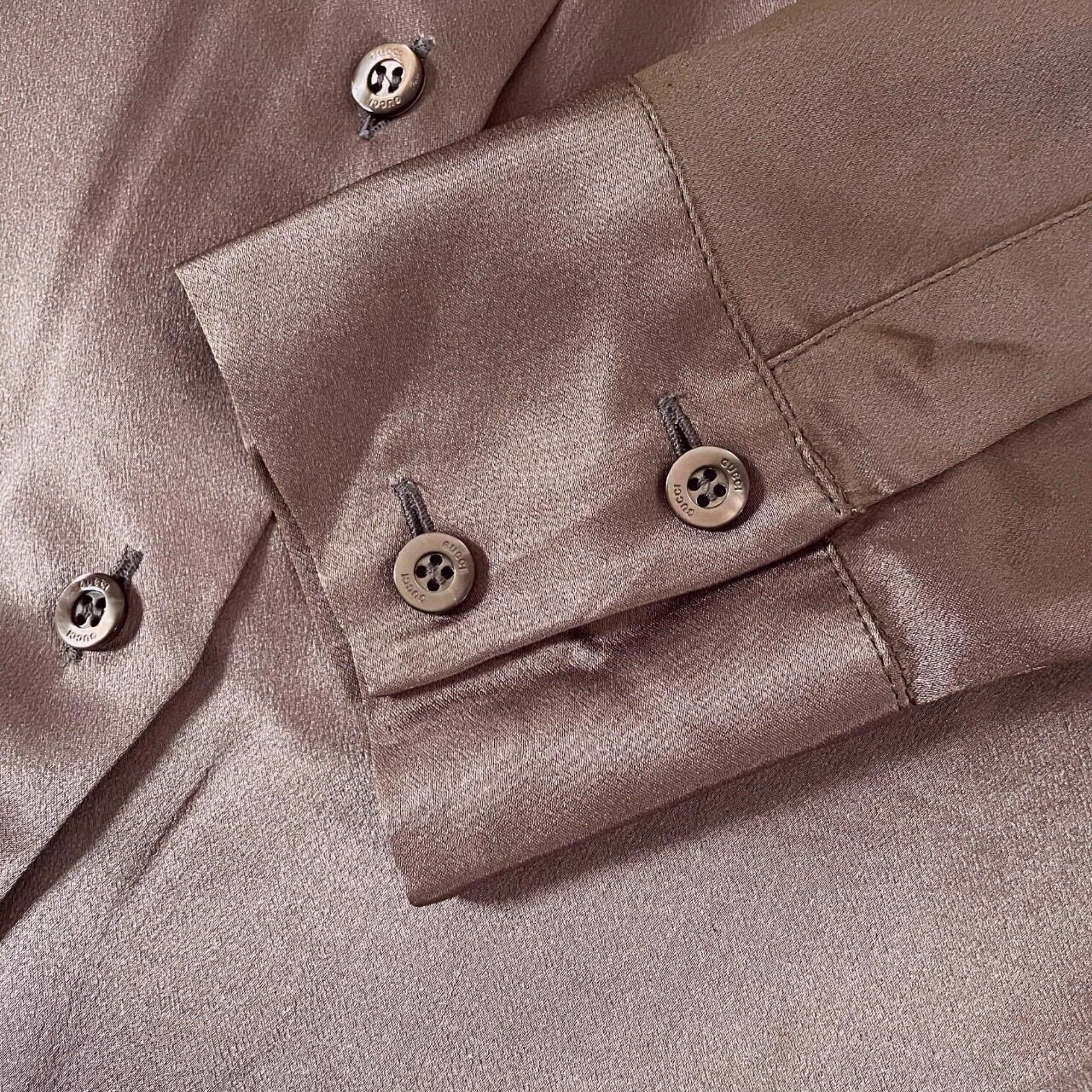 Gucci Brown Silk Shirt