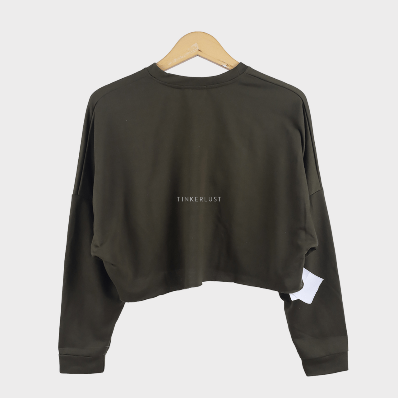 Private Collection Dark Green Cropped Blouse