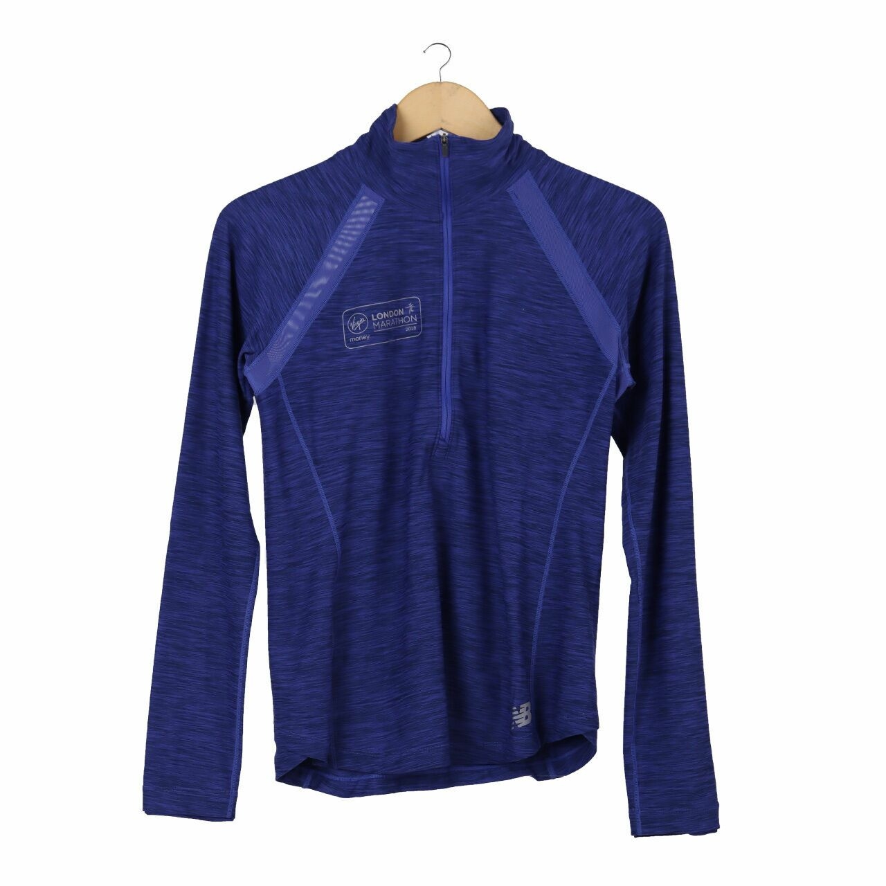 New Balance Dark Blue Hlaf Zip Long Sleeve Top