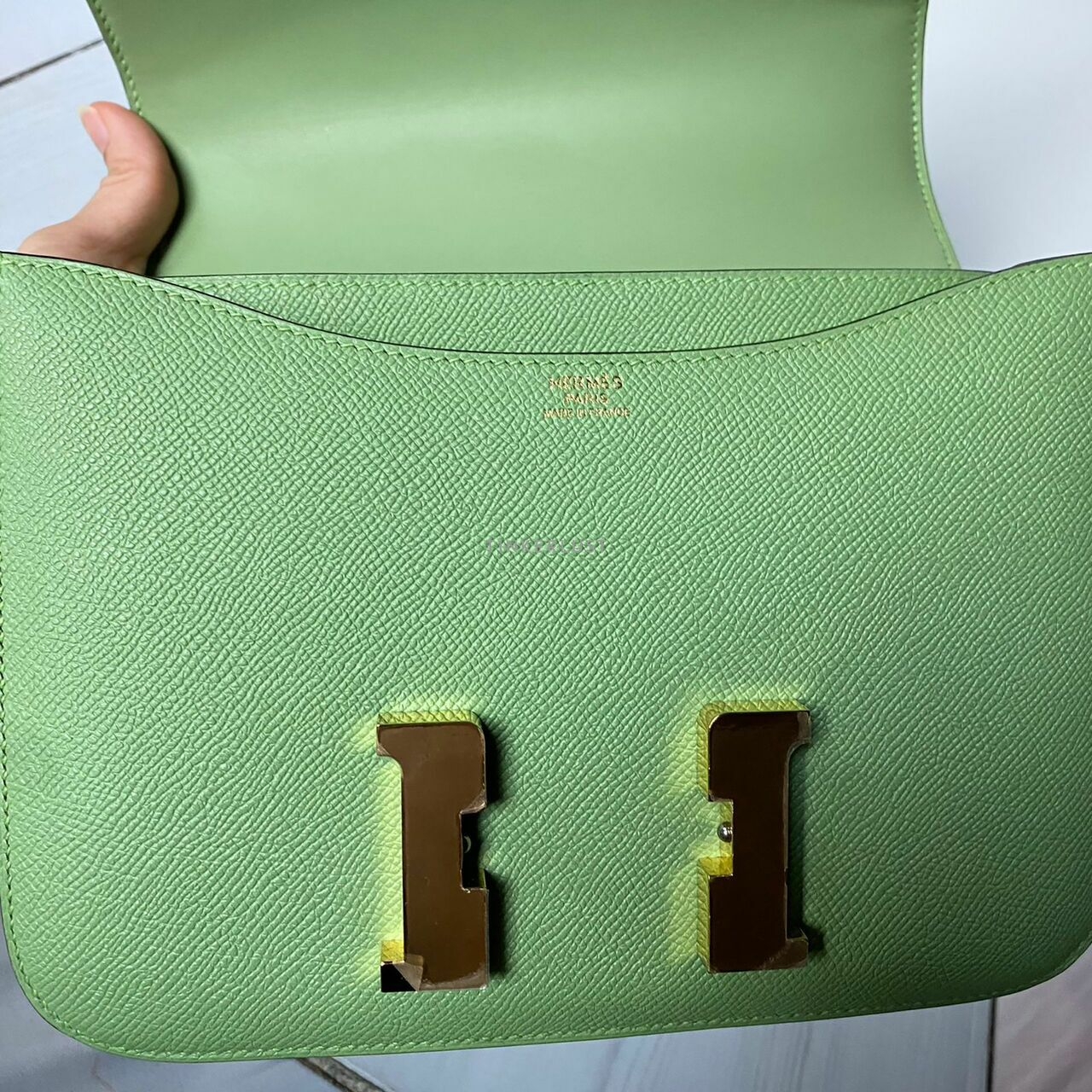 Hermes Constance III Epsom 24 Vert Criquete #Y 2020