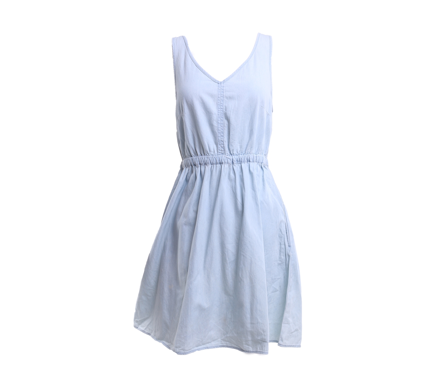 Divided Light Blue Back Cut Out Mini Dress