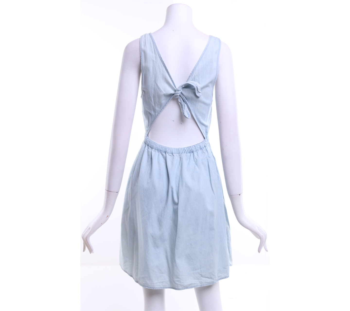 Divided Light Blue Back Cut Out Mini Dress