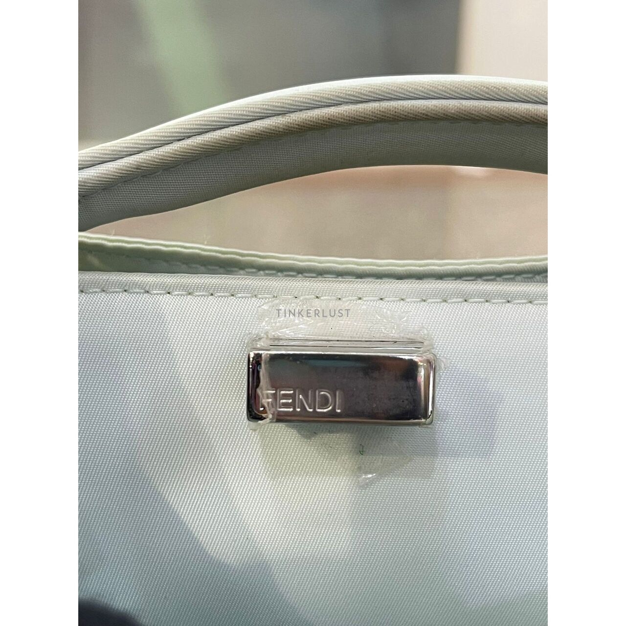 Fendi Mini I See U Nylon Light Blue 2021 Satchel