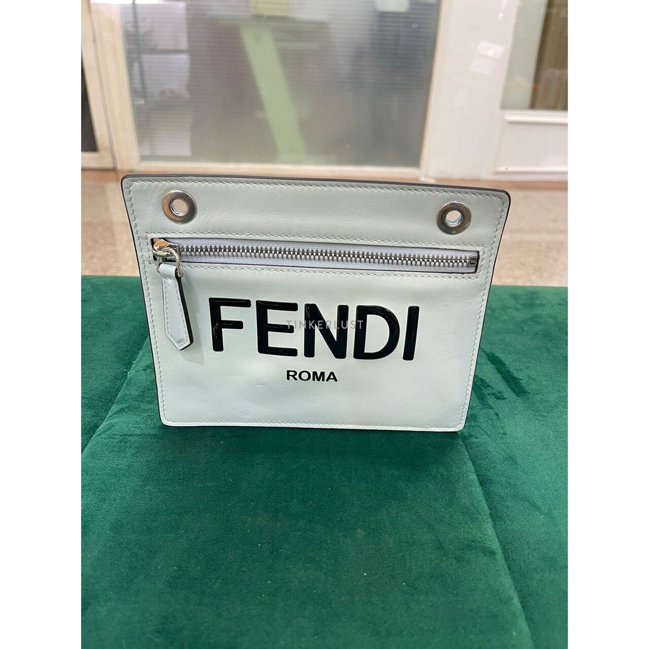 Fendi Mini I See U Nylon Light Blue 2021 Satchel