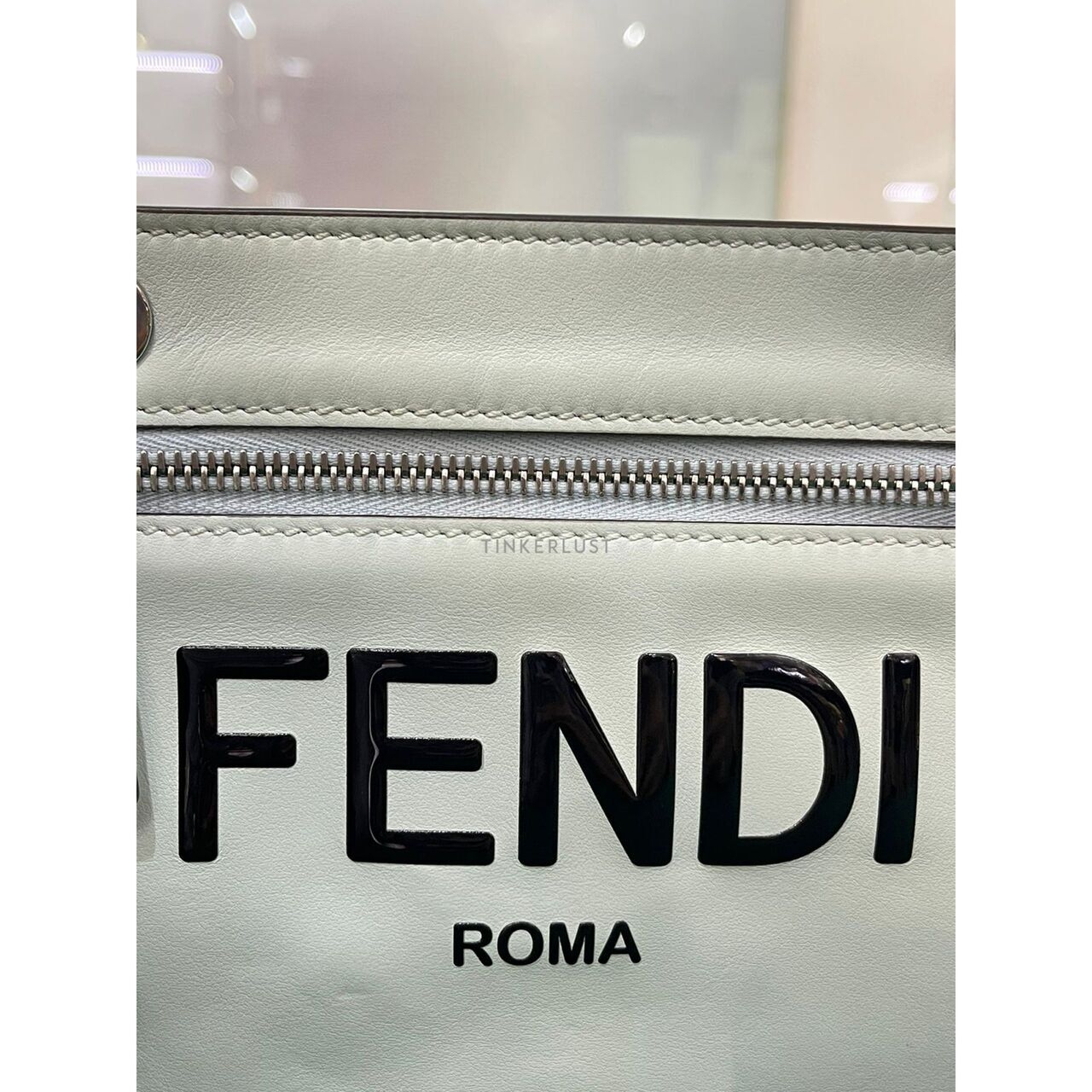 Fendi Mini I See U Nylon Light Blue 2021 Satchel