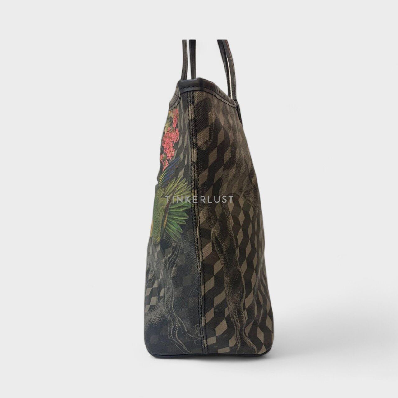 Loup Noir Floral Tote Bag